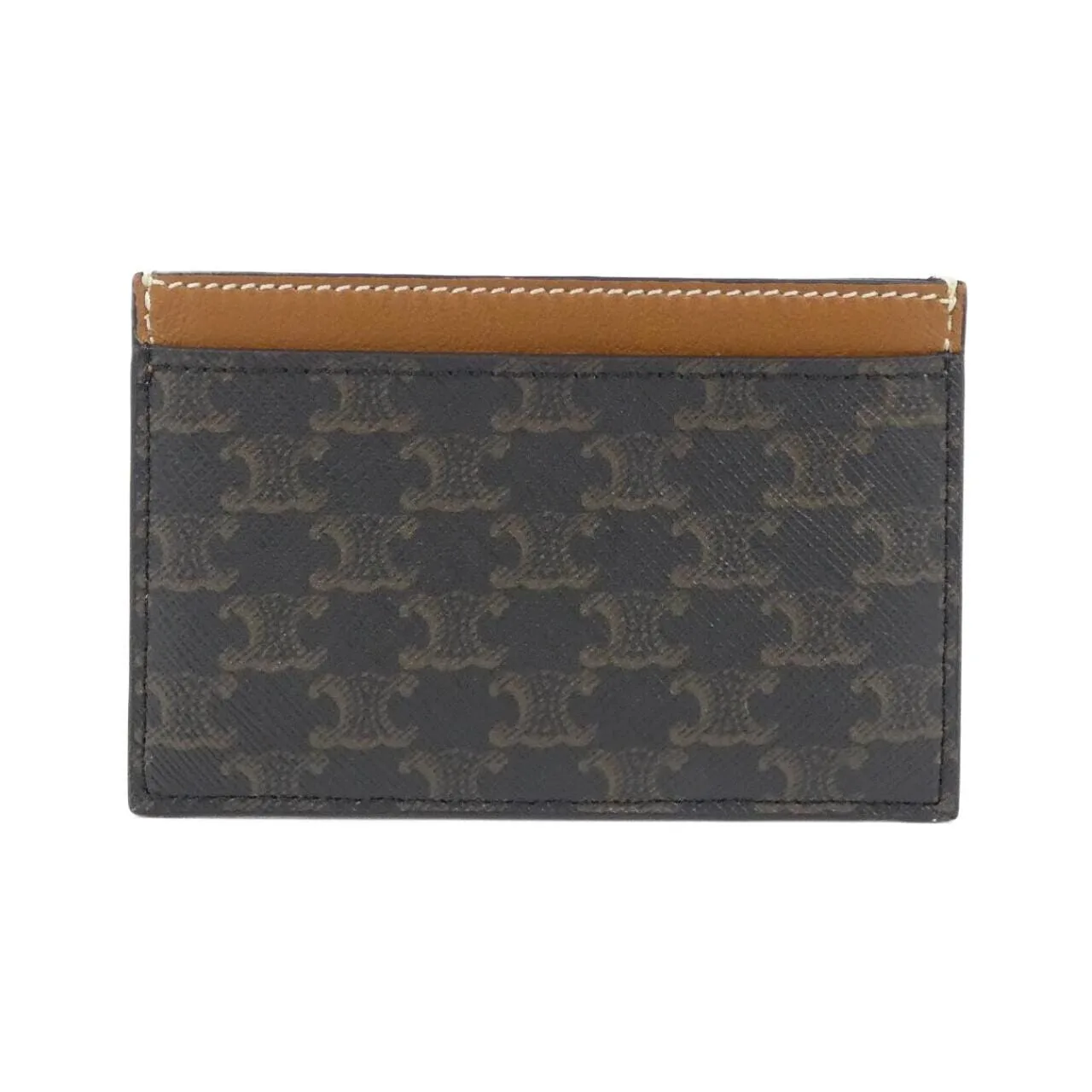 CELINE 10B702CLY Card Case Canvas 黑色 帆布 中古品A - 縮圖 2