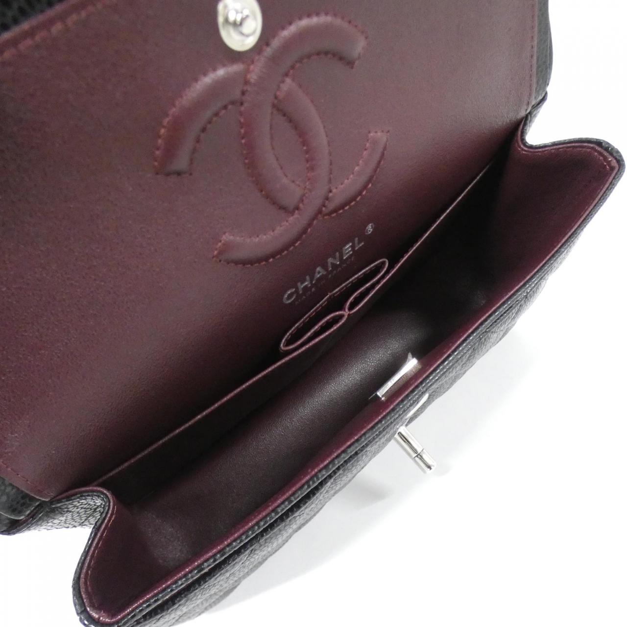 CHANEL Matelasse 1113 Shoulder Grained Calfskin Black Grained Calfskin - Thumbnail 7