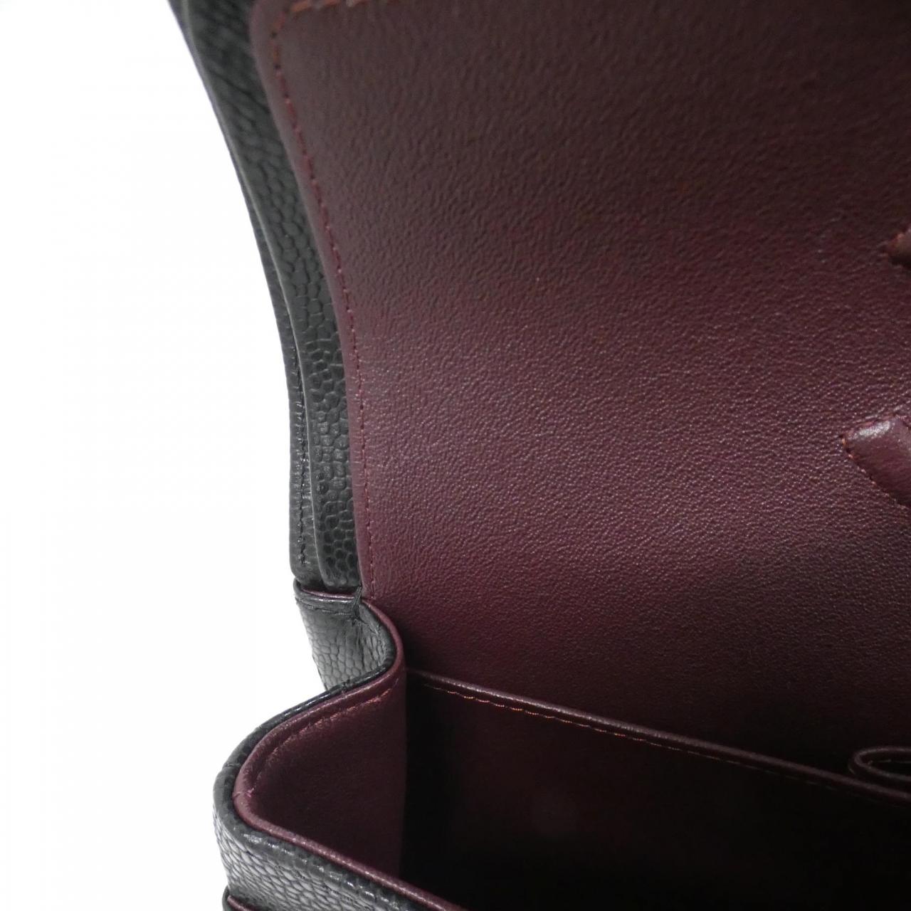 CHANEL Matelasse 1113 Shoulder Grained Calfskin Black Grained Calfskin - Thumbnail 8