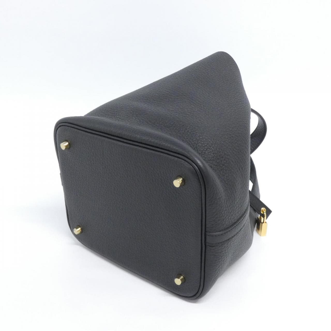 HERMES HERMÈS Picotin 060991CC Bag Clemence Black Clemence Leather - Thumbnail 2