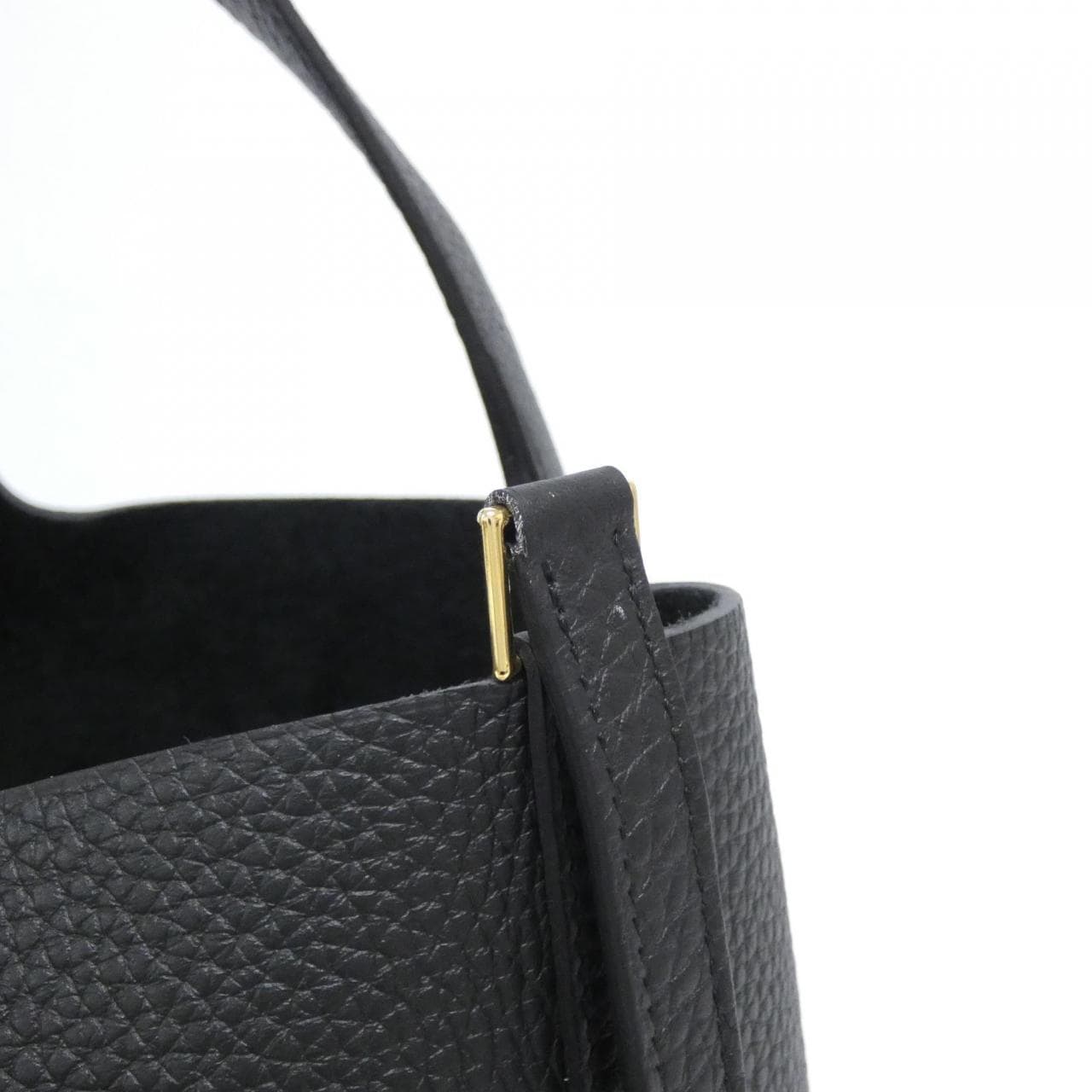 HERMES HERMÈS Picotin 060991CC Bag Clemence Black Clemence Leather - Thumbnail 3