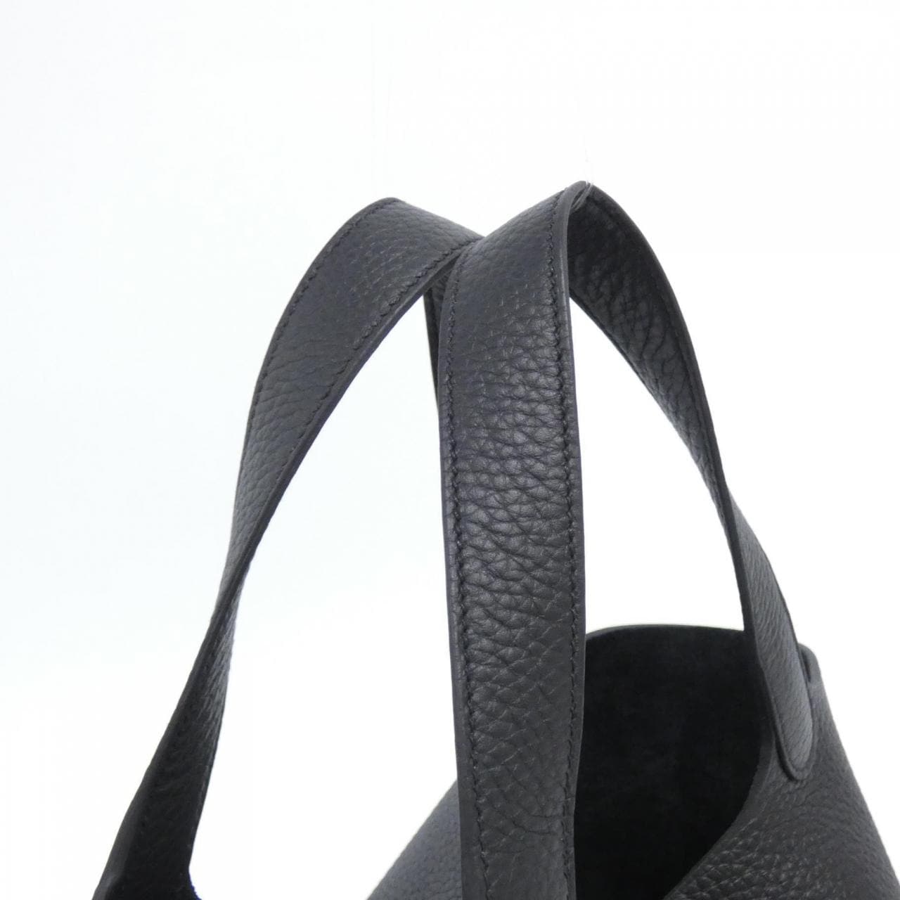 HERMES HERMÈS Picotin 060991CC Bag Clemence Black Clemence Leather - Thumbnail 5