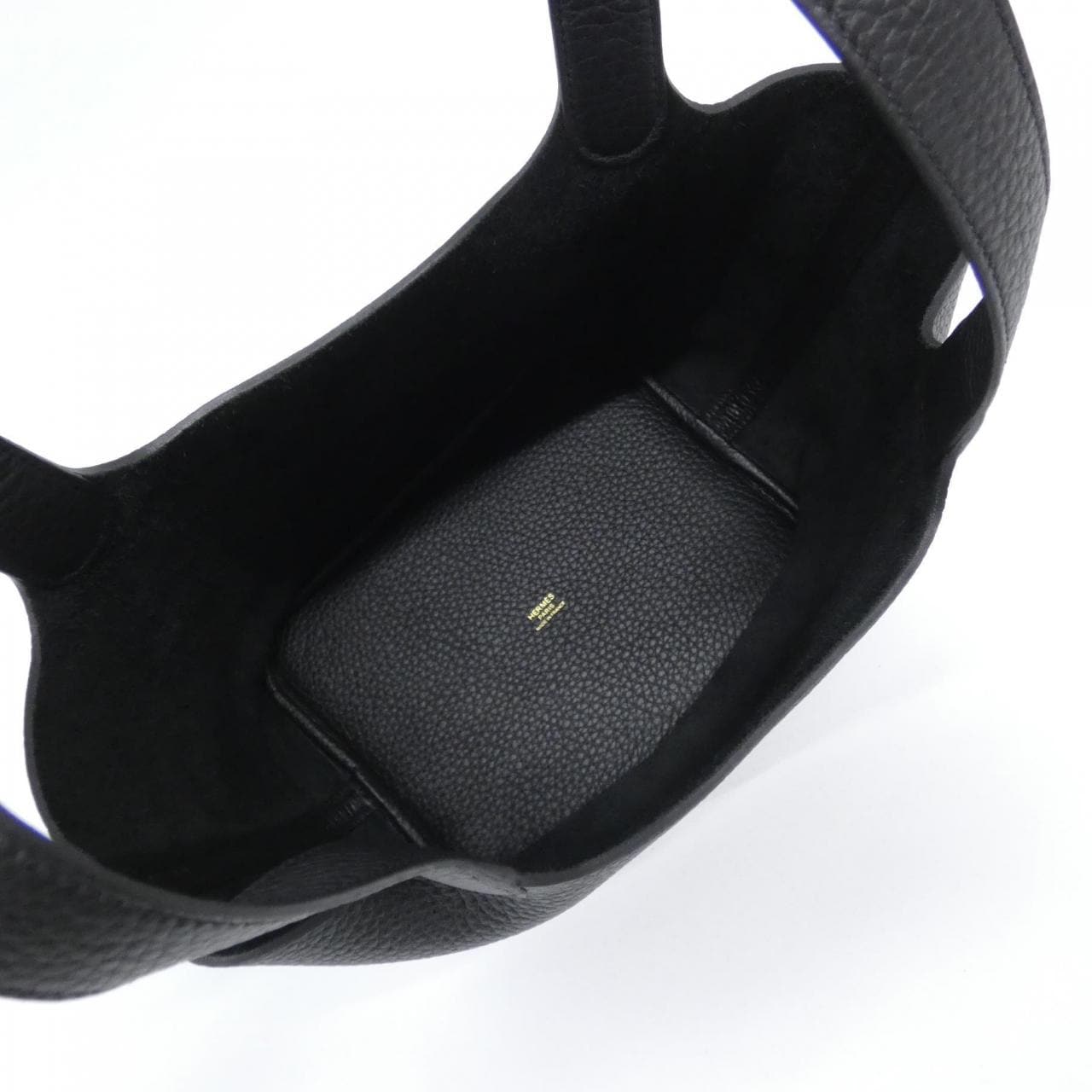 HERMES HERMÈS Picotin 060991CC Bag Clemence Black Clemence Leather - Thumbnail 6