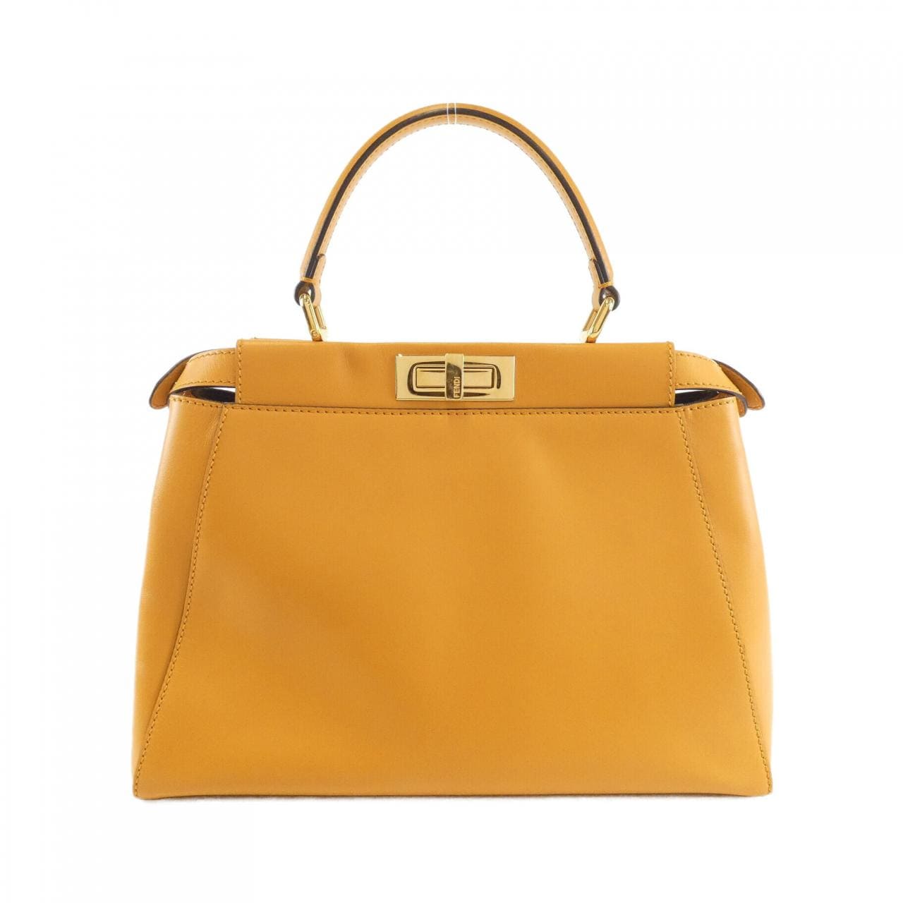 FENDI Peekaboo 8BN226 Q4J Bag 駝色 中古品A - 縮圖 2