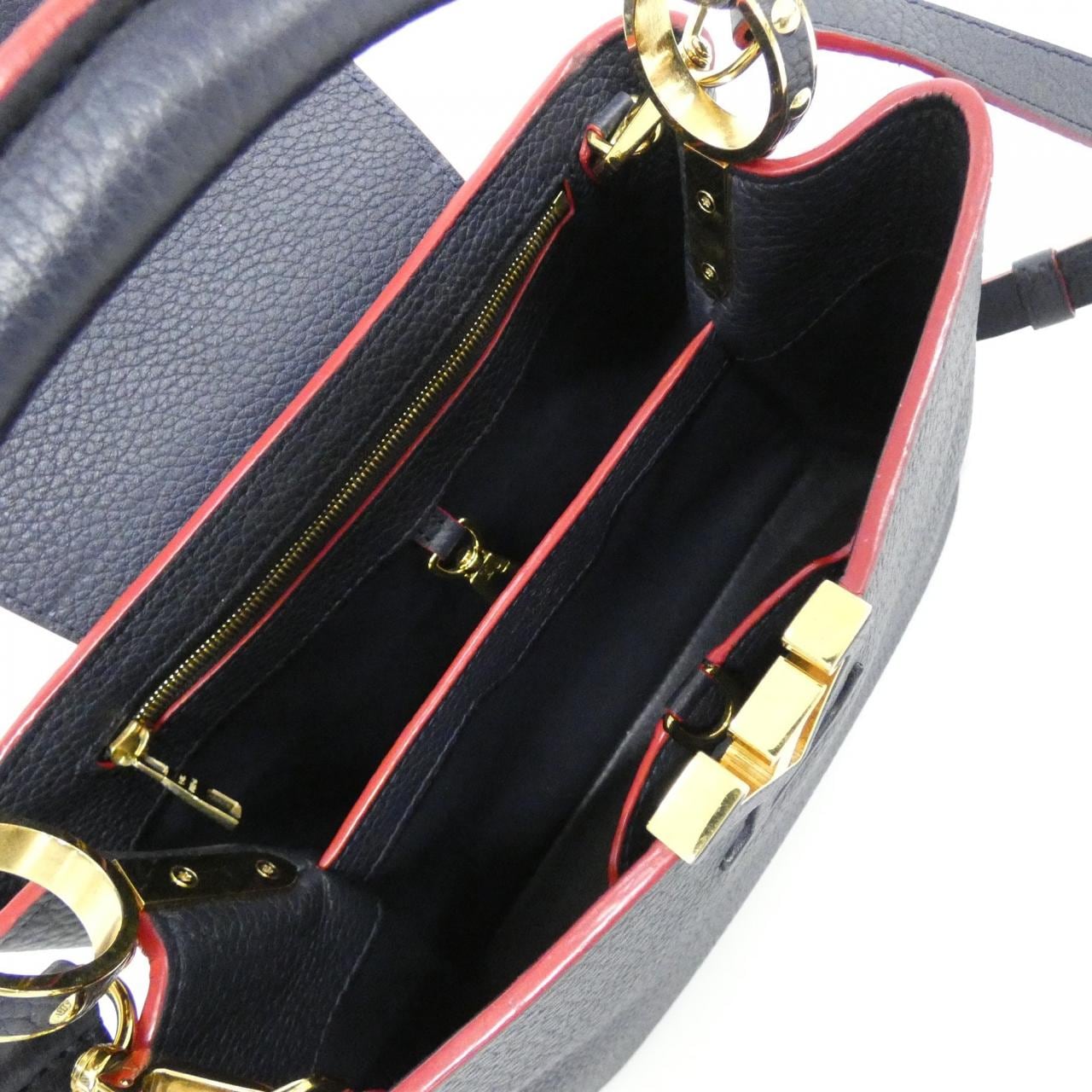 LOUIS VUITTON Capucines M52693 Bag Rouge 中古品A - 縮圖 10