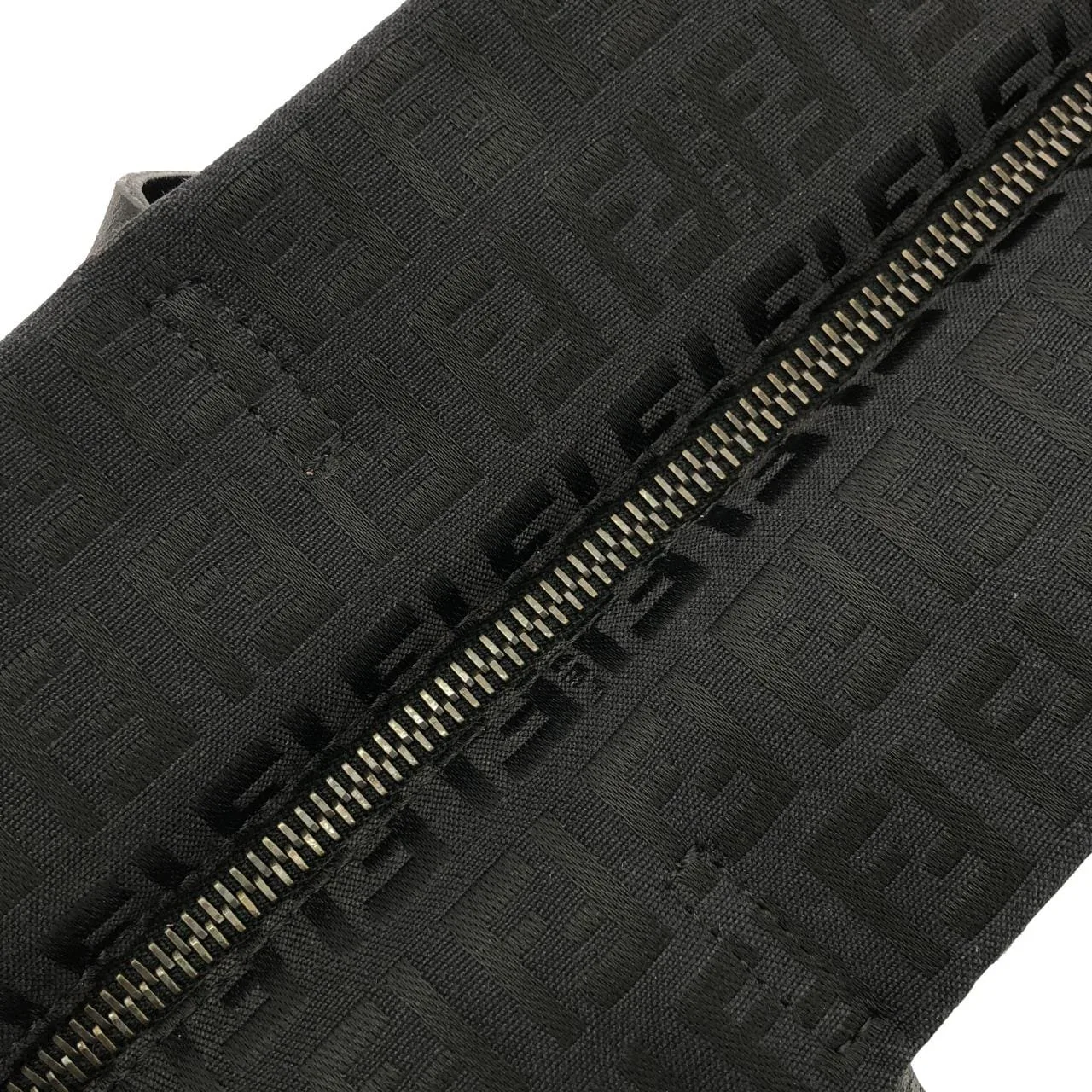 FENDI Sunshine Shopper 8BH025 Shoulder Nylon Black Nylon - Thumbnail 4