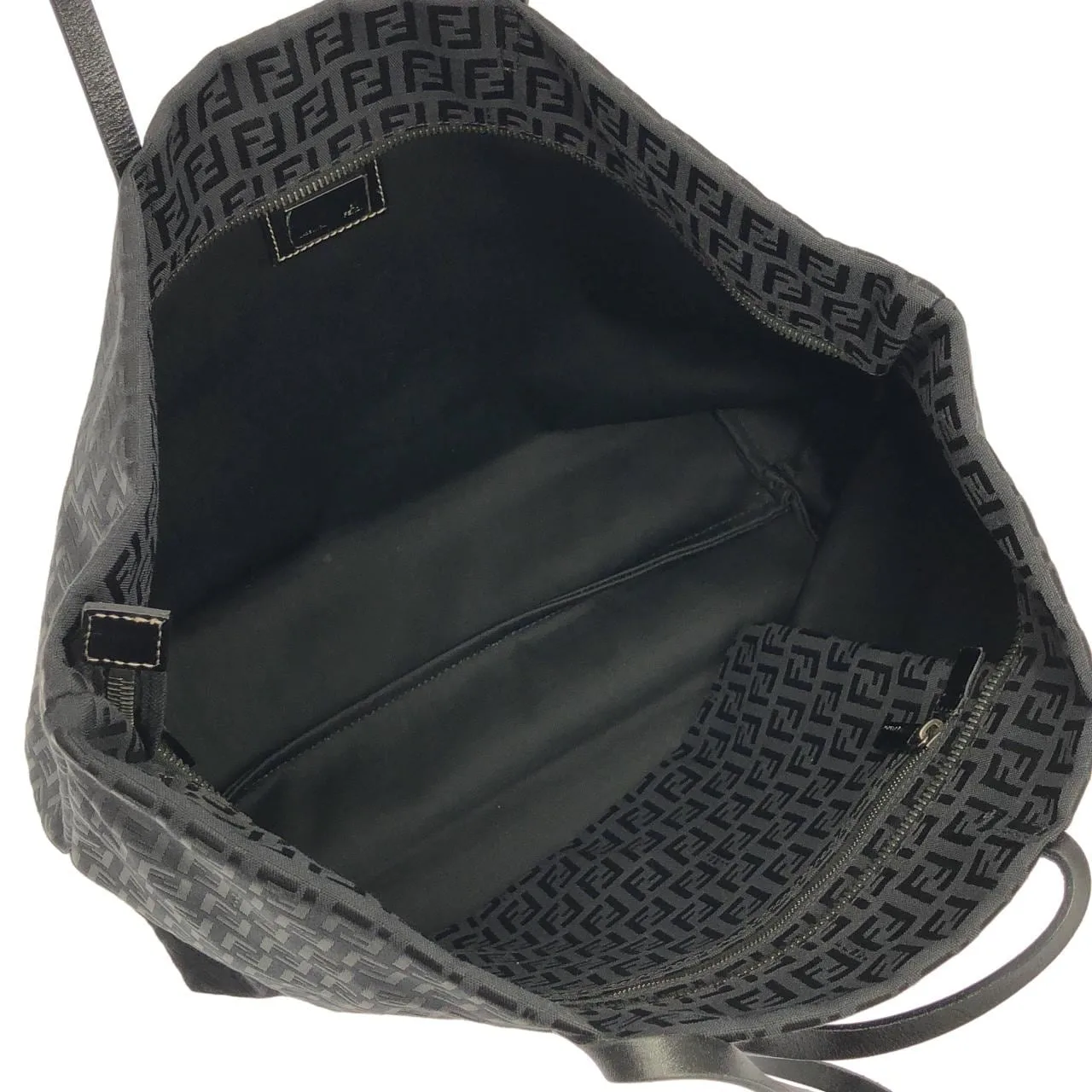 FENDI Sunshine Shopper 8BH025 Shoulder Nylon Black Nylon - Thumbnail 6