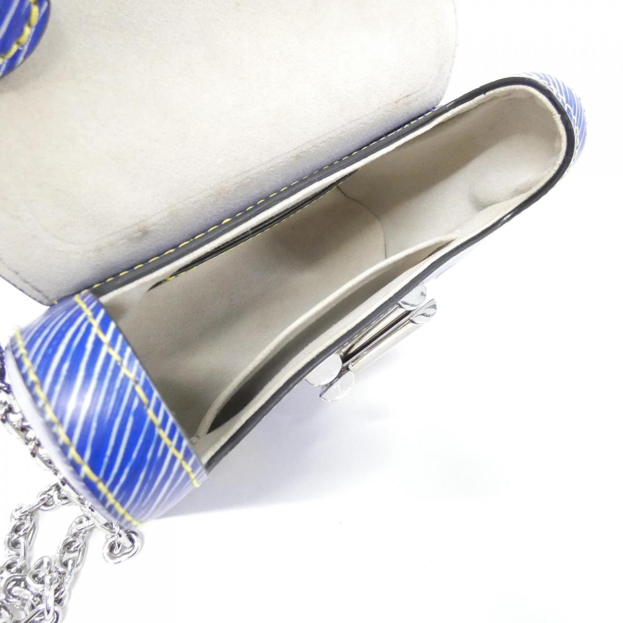 LOUIS VUITTON Twist Bag Denim 藍色 牛仔布 中古品A - 縮圖 9