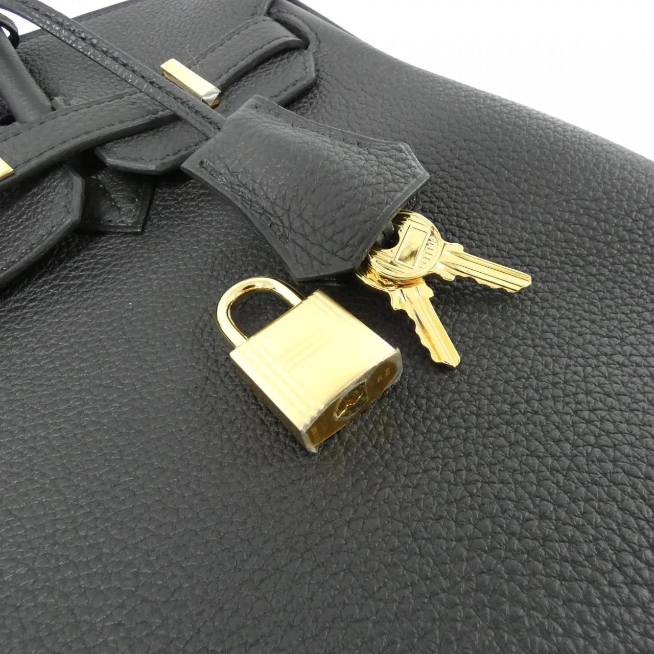 HERMES Birkin 041344CC Handbag Togo Black Togo Leather Unused - Thumbnail 4