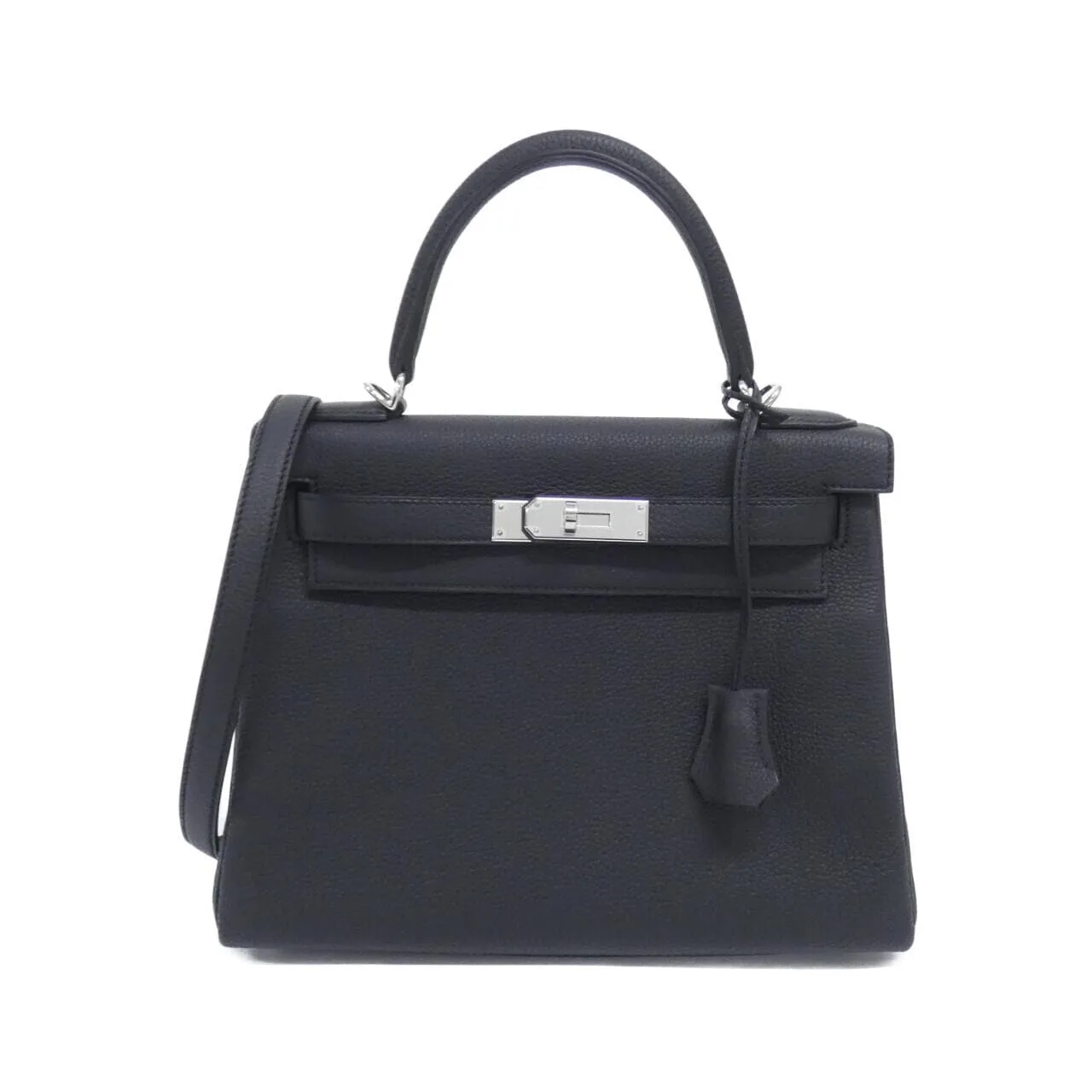 HERMES Kelly 030931CK Handbag Togo Black