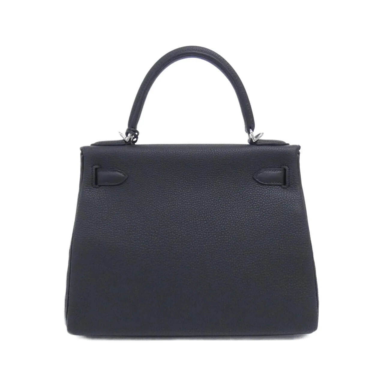 HERMES Kelly 030931CK Handbag Togo Black Togo Leather Rank A - Thumbnail 2