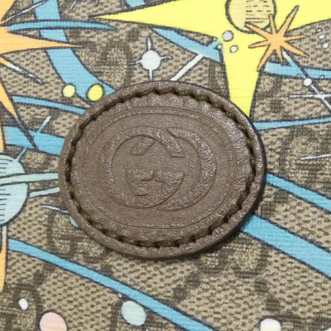 GUCCI 650037 2O4AT Bag Canvas 黑色 帆布 中古品A - 縮圖 4