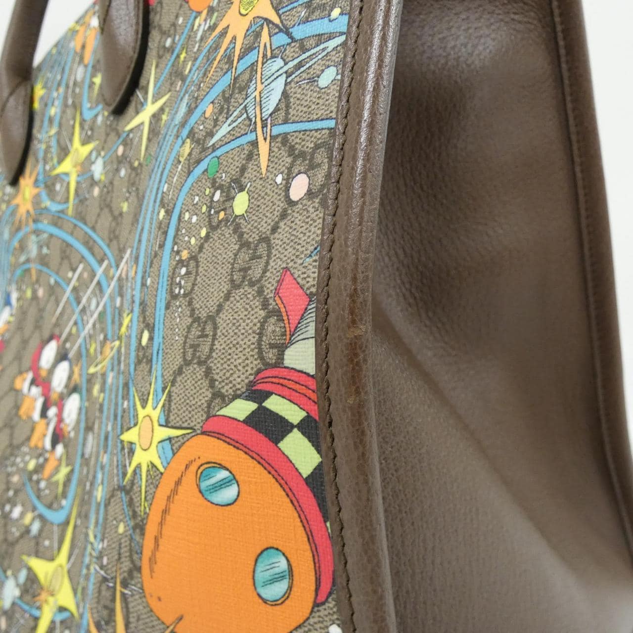 GUCCI 650037 2O4AT Bag Canvas 黑色 帆布 中古品A - 縮圖 5