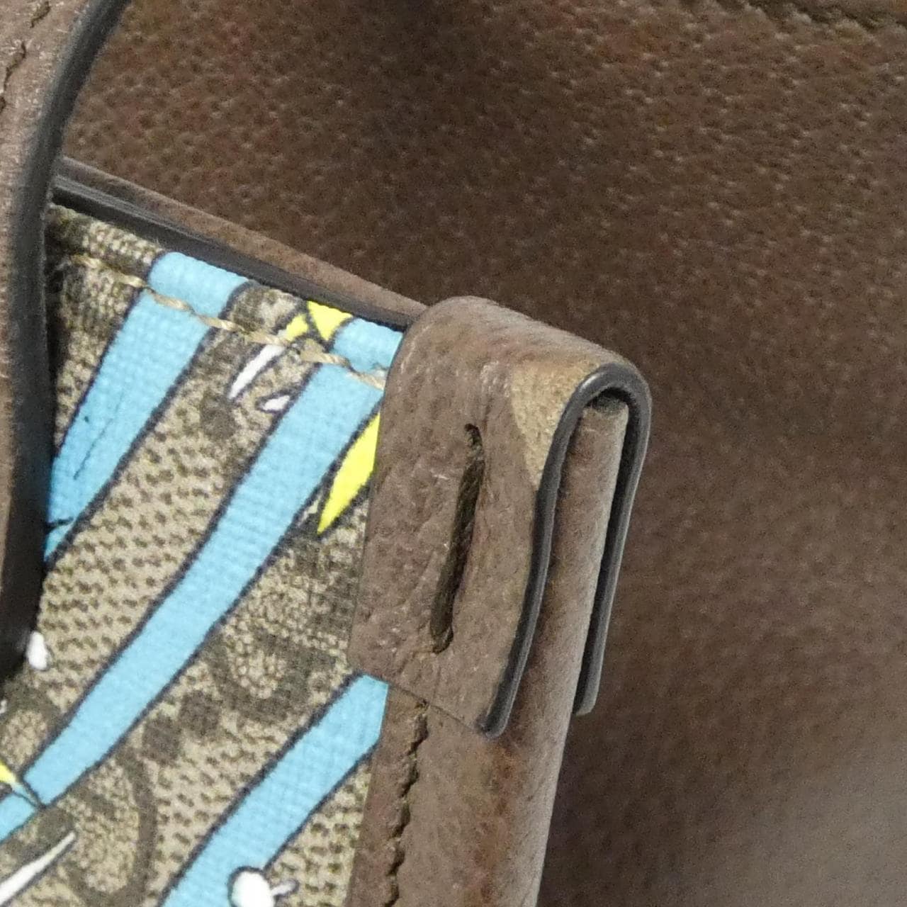 GUCCI 650037 2O4AT Bag Canvas 黑色 帆布 中古品A - 縮圖 6