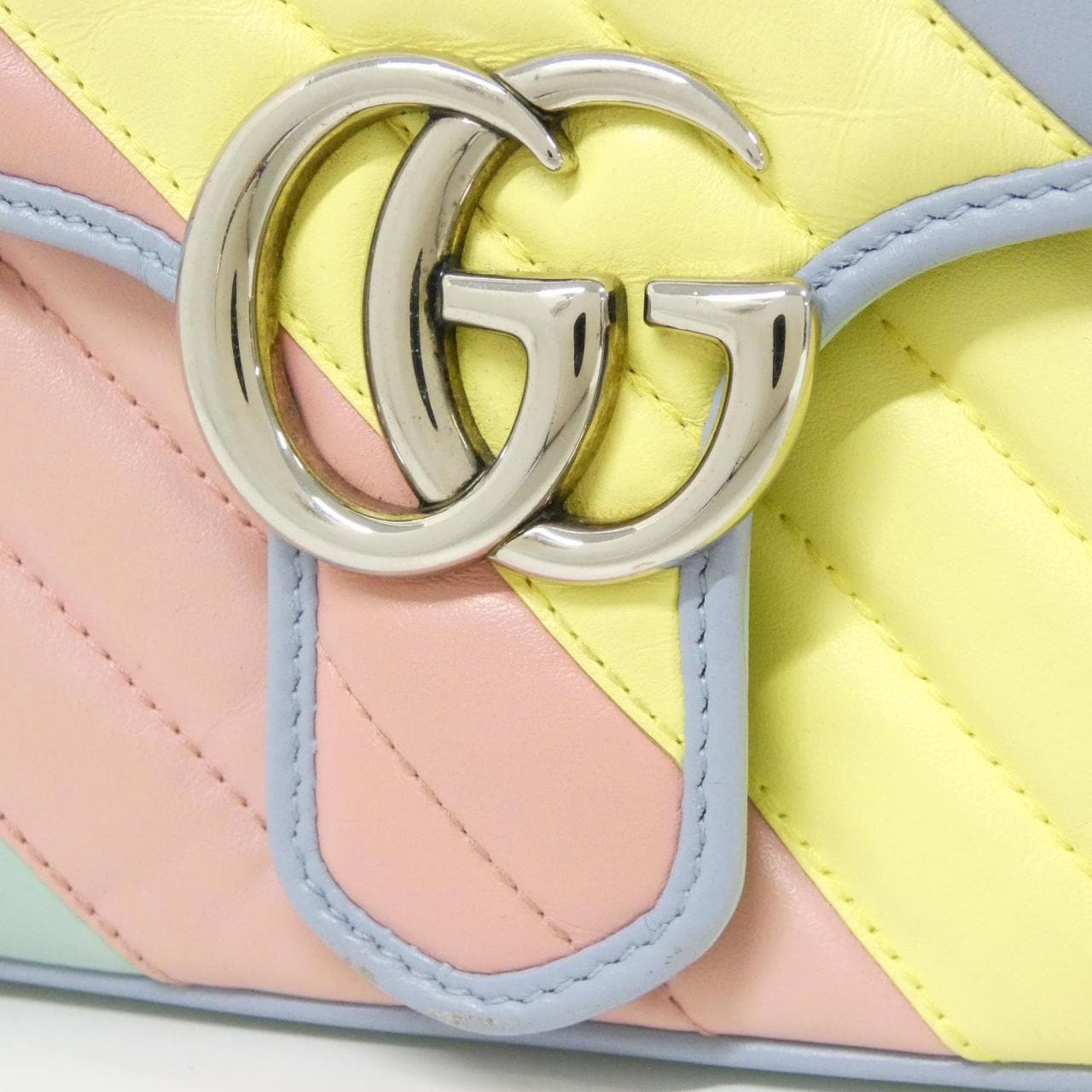 GUCCI Marmont 443497 DTDXP Shoulder Bag Leather 黑色 皮革 中古品A - 縮圖 4