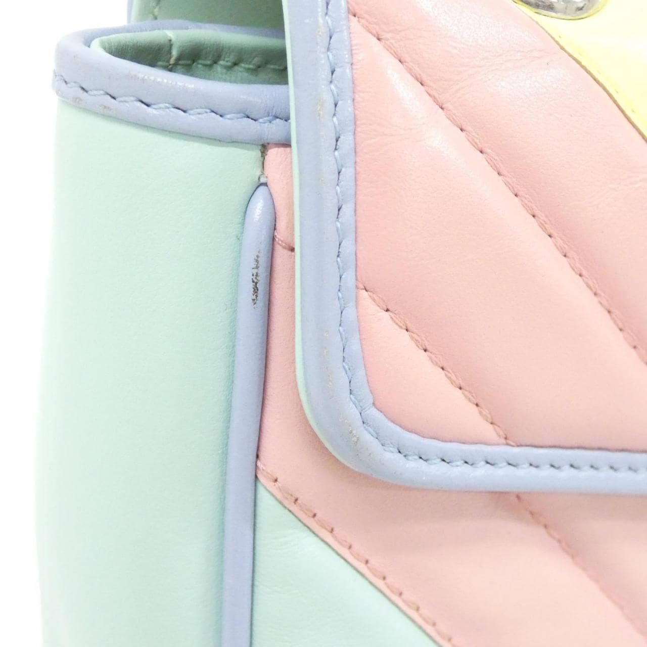 GUCCI Marmont 443497 DTDXP Shoulder Bag Leather 黑色 皮革 中古品A - 縮圖 5