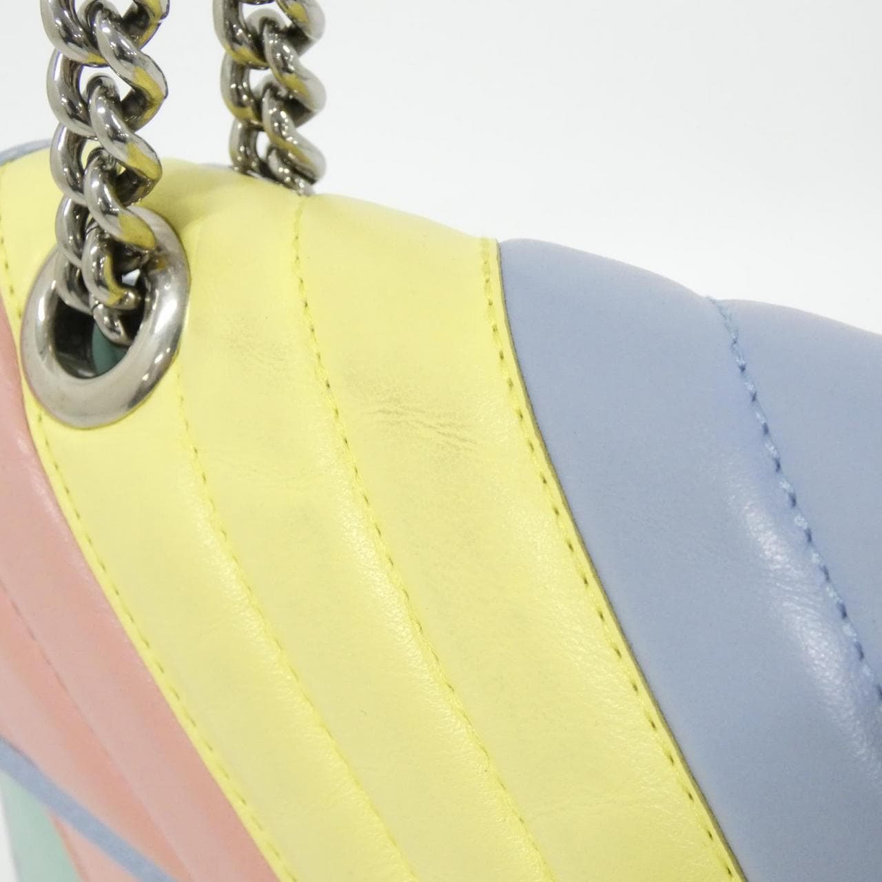 GUCCI Marmont 443497 DTDXP Shoulder Bag Leather 黑色 皮革 中古品A - 縮圖 7