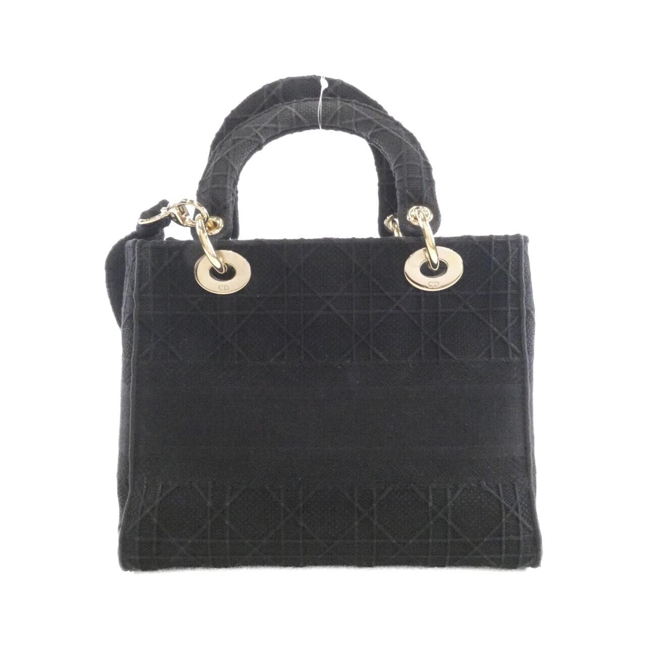 DIOR Lady Dior M0565OREY Handbag Canvas Black Canvas - Thumbnail 2