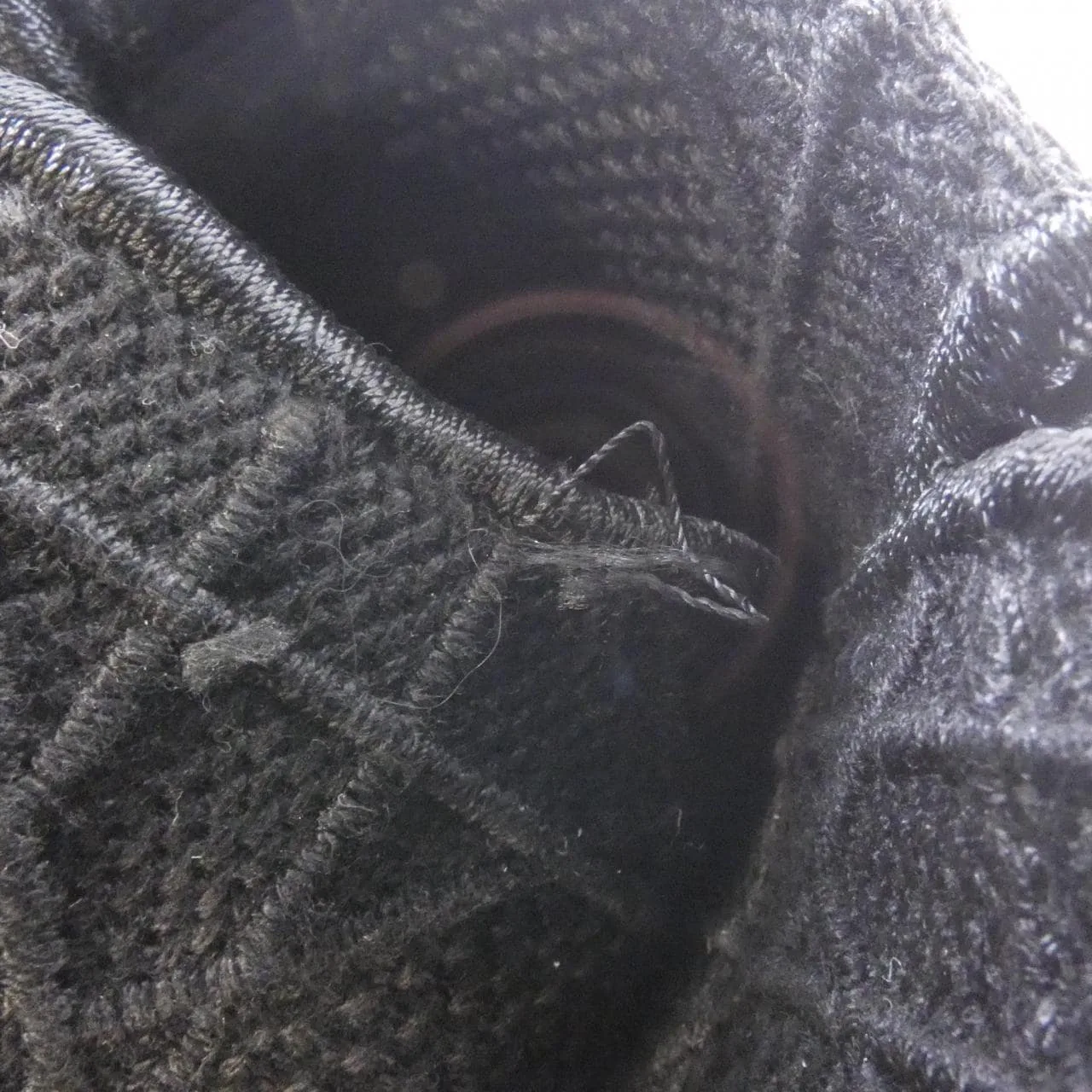 DIOR Lady Dior M0565OREY Handbag Canvas 黑色 帆布 中古品A - 縮圖 4