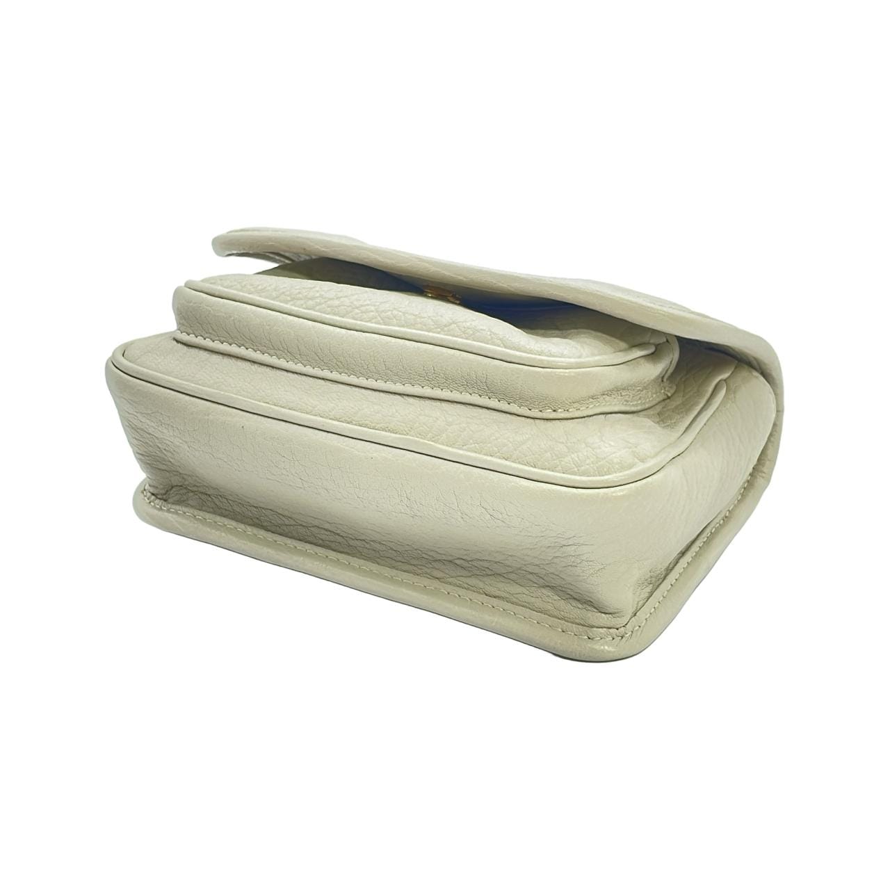 SAINT LAURENT 828736 AACYT Shoulder Bag Lambskin 黑色 羊皮 中古品A - 縮圖 3