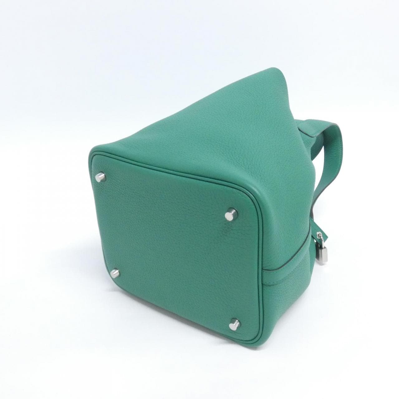 HERMES HERMÈS Picotin 060991CK Bag Clemence 黑色 Clemence 皮 中古品A - 縮圖 2