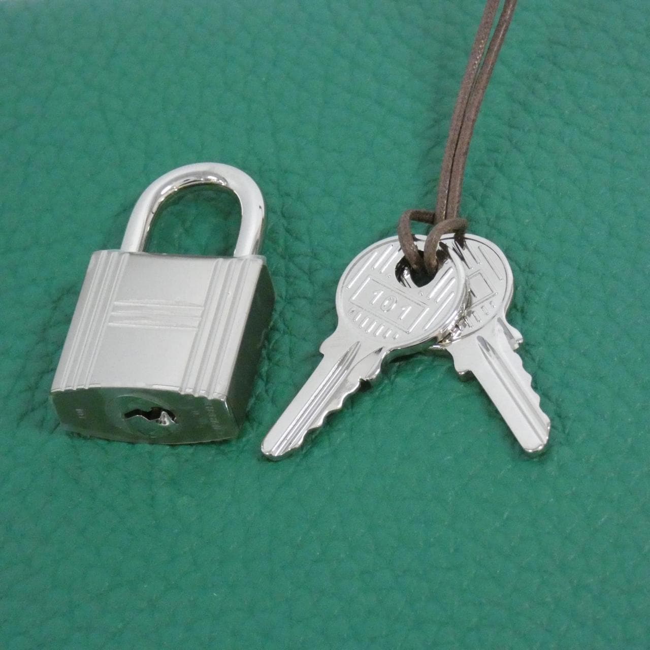 HERMES HERMÈS Picotin 060991CK Bag Clemence 黑色 Clemence 皮 中古品A - 縮圖 4