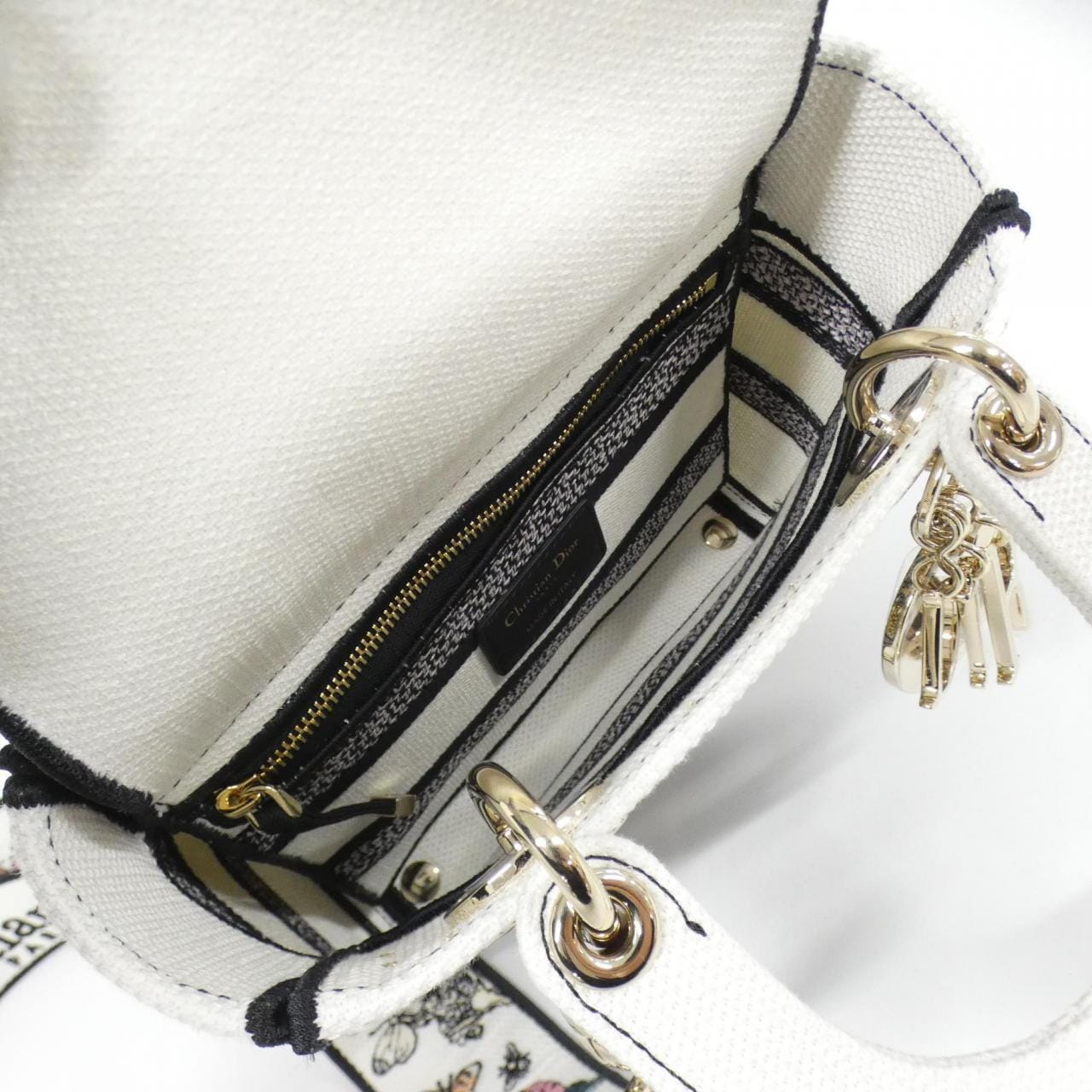 DIOR Bag Canvas White Canvas - Thumbnail 9