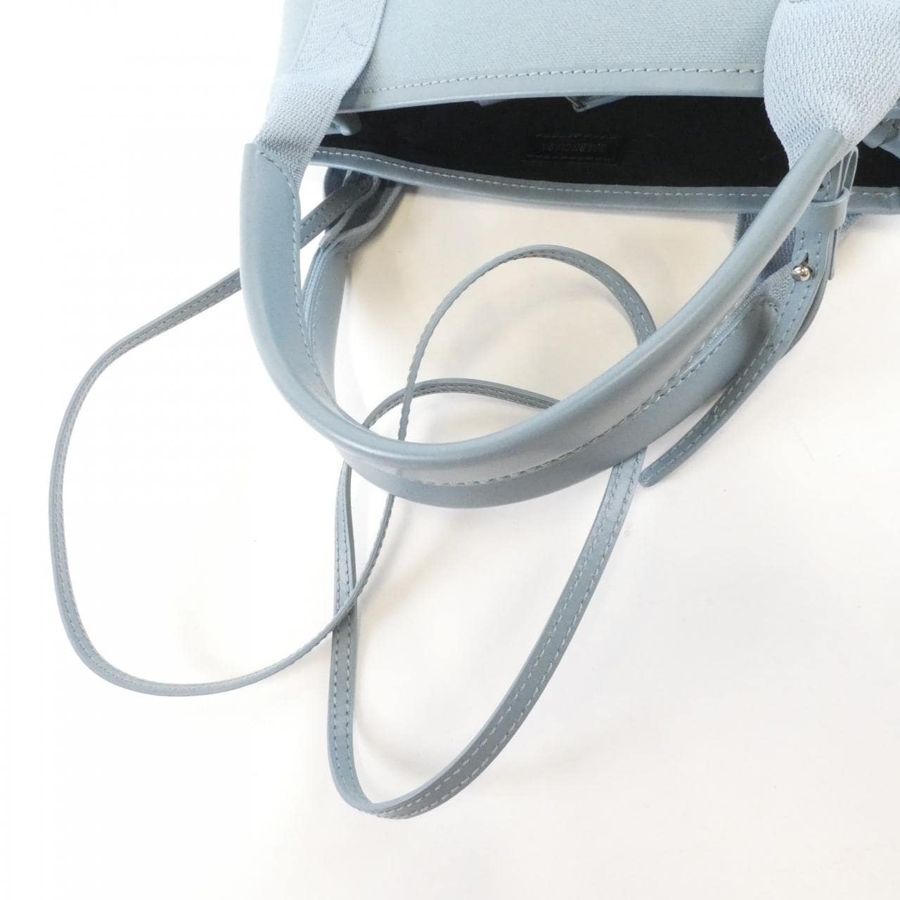 BALENCIAGA 390346 2HH3N Bag Canvas Navy Canvas Rank B - Thumbnail 6