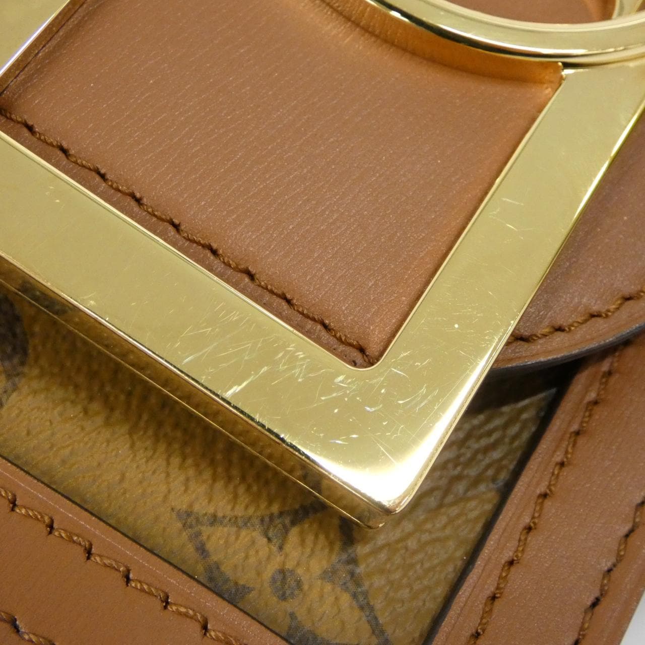 LOUIS VUITTON Dauphine M46537 Shoulder Bag Monogram Black Monogram Rank A - Thumbnail 4