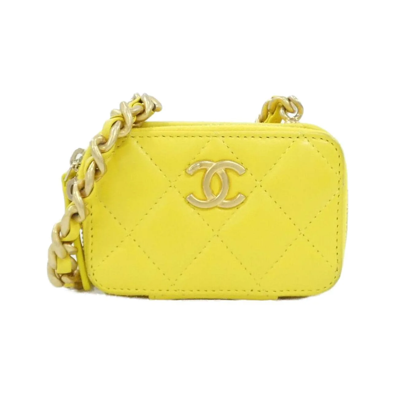 CHANEL Timeless Classic AP2738 Wallet Lambskin Yellow