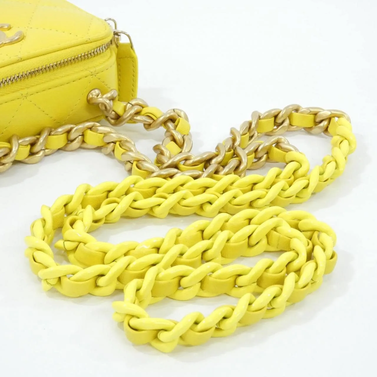 CHANEL Timeless Classic AP2738 Wallet Lambskin Yellow Lambskin Rank A - Thumbnail 6