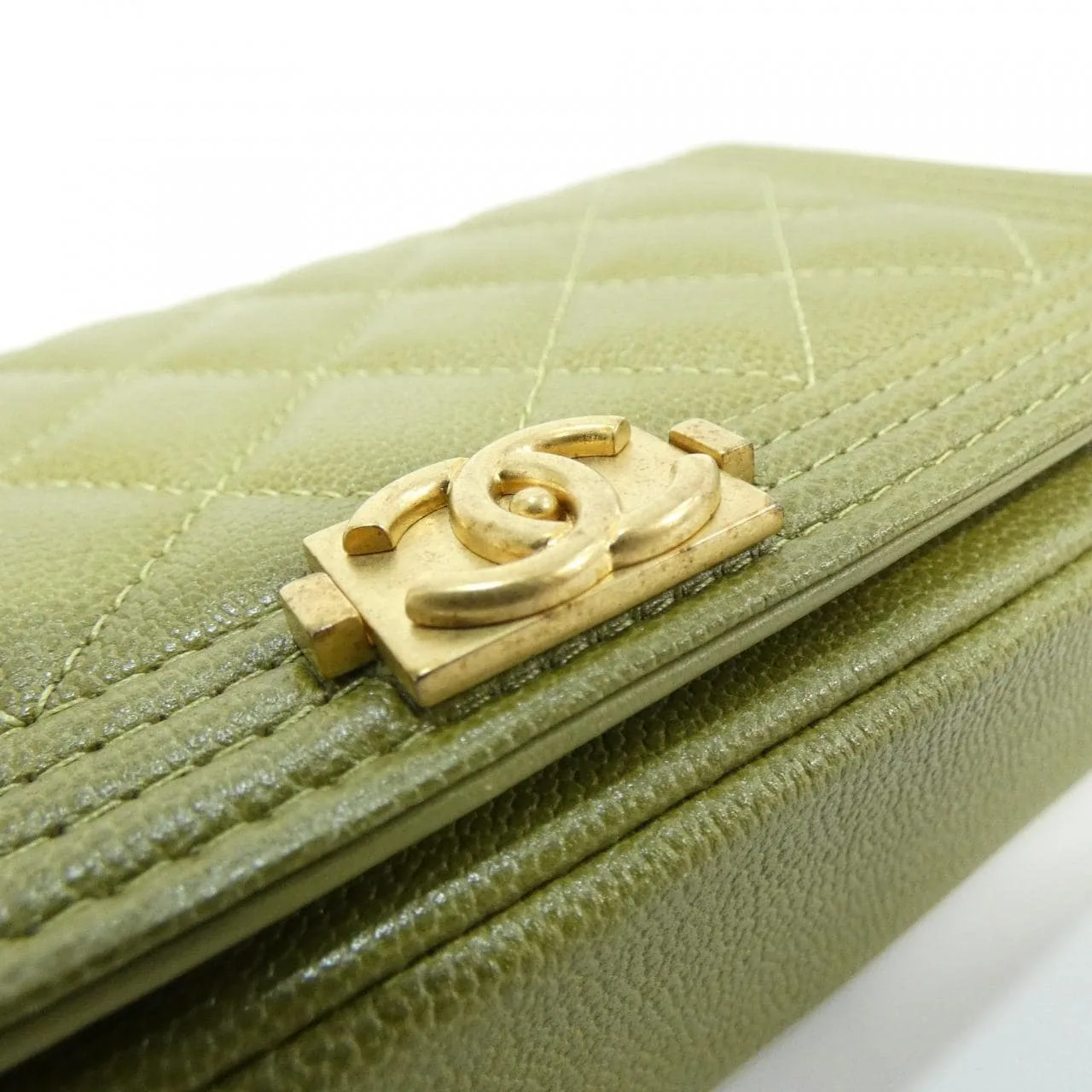 CHANEL Boy Chanel AP3013 Wallet Grained Calfskin Black Grained Calfskin Rank A - Thumbnail 4