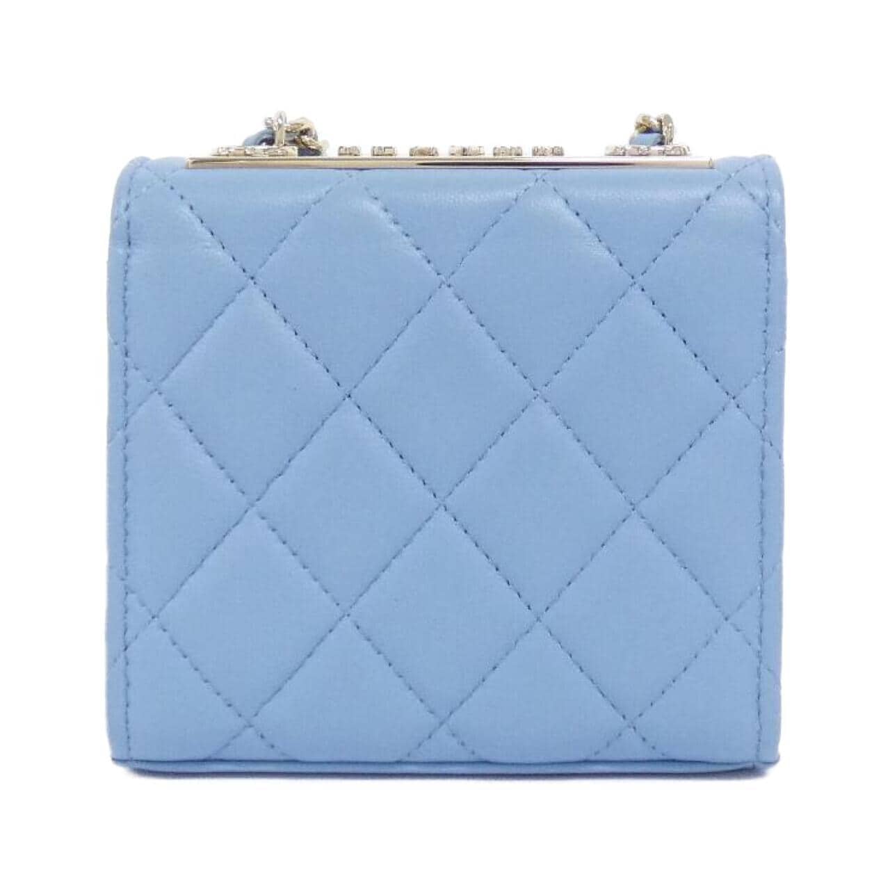 CHANEL 81633 Shoulder Bag Lambskin Blue Lambskin - Thumbnail 2