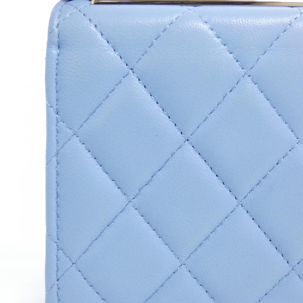CHANEL 81633 Shoulder Bag Lambskin Blue Lambskin - Thumbnail 6
