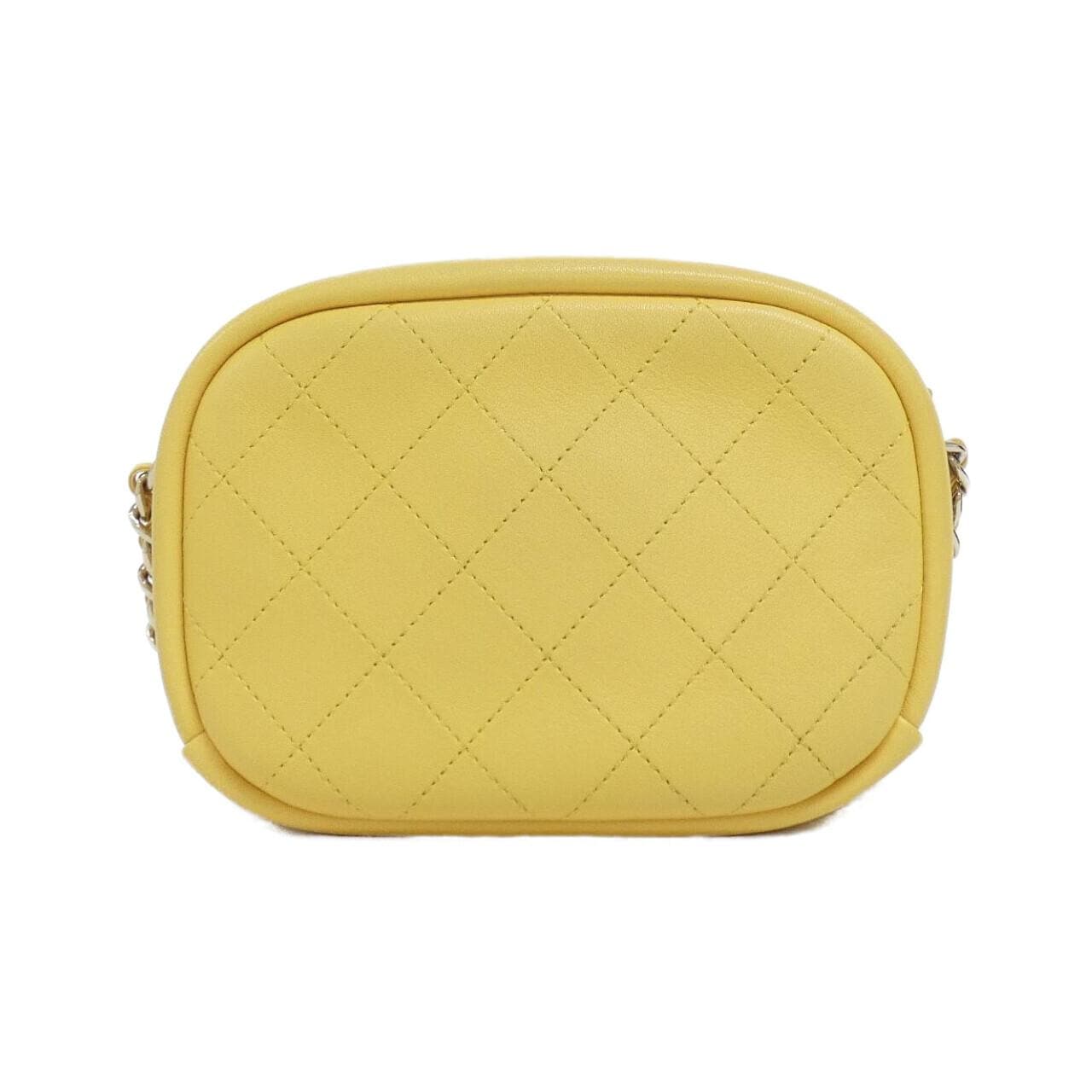 CHANEL AS0137 Shoulder Bag Lambskin Yellow Lambskin Rank A - Thumbnail 2