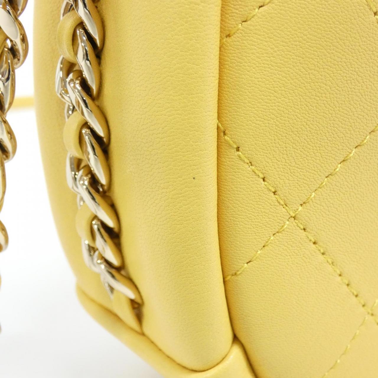 CHANEL AS0137 Shoulder Bag Lambskin Yellow Lambskin Rank A - Thumbnail 5