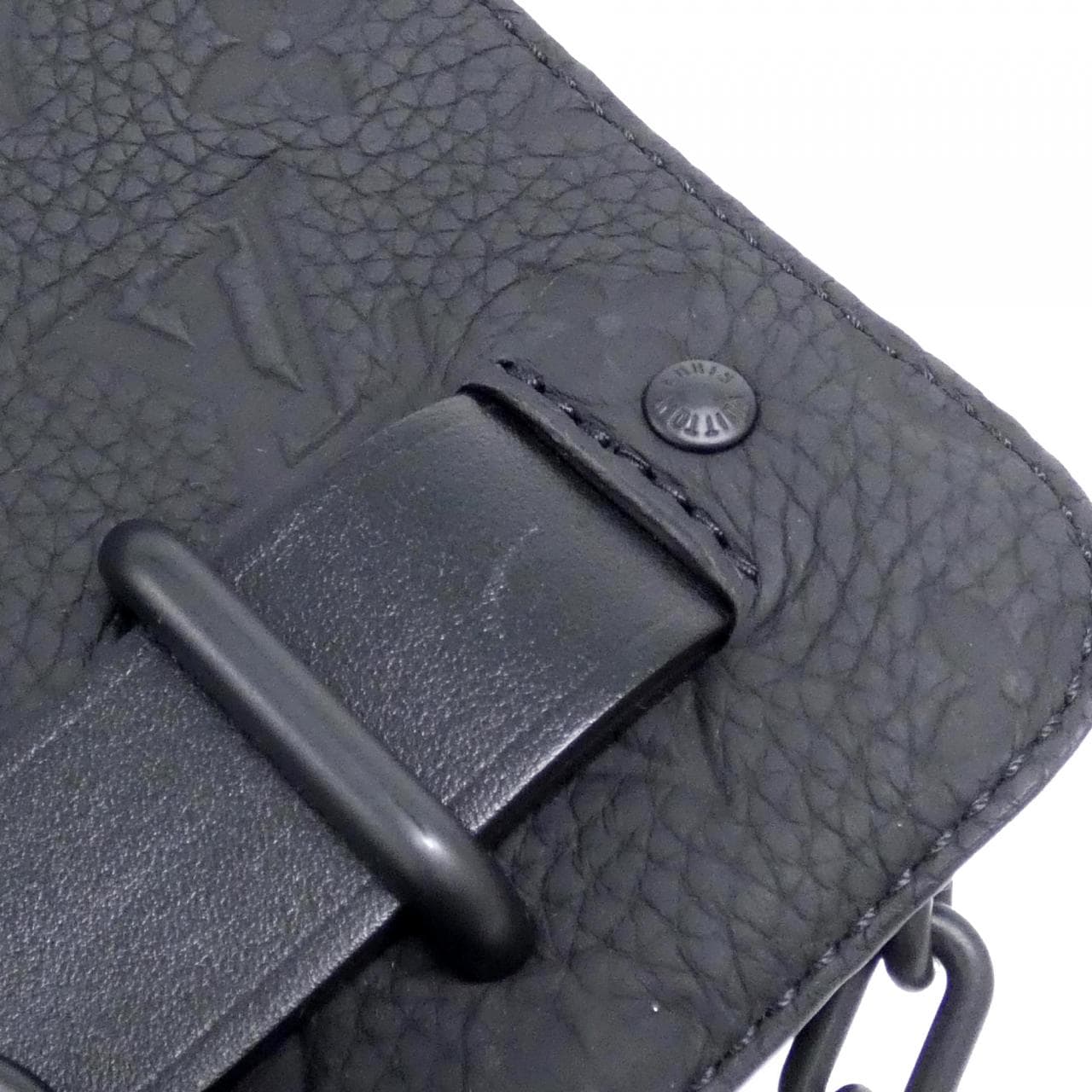 LOUIS VUITTON Steamer M57307 Shoulder Bag Monogram 黑色 Monogram 中古品A - 縮圖 4