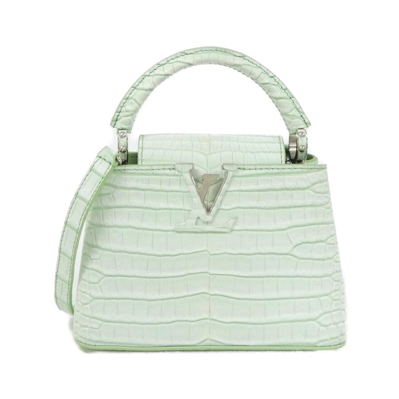 LOUIS VUITTON Capucines Bag Leather Green