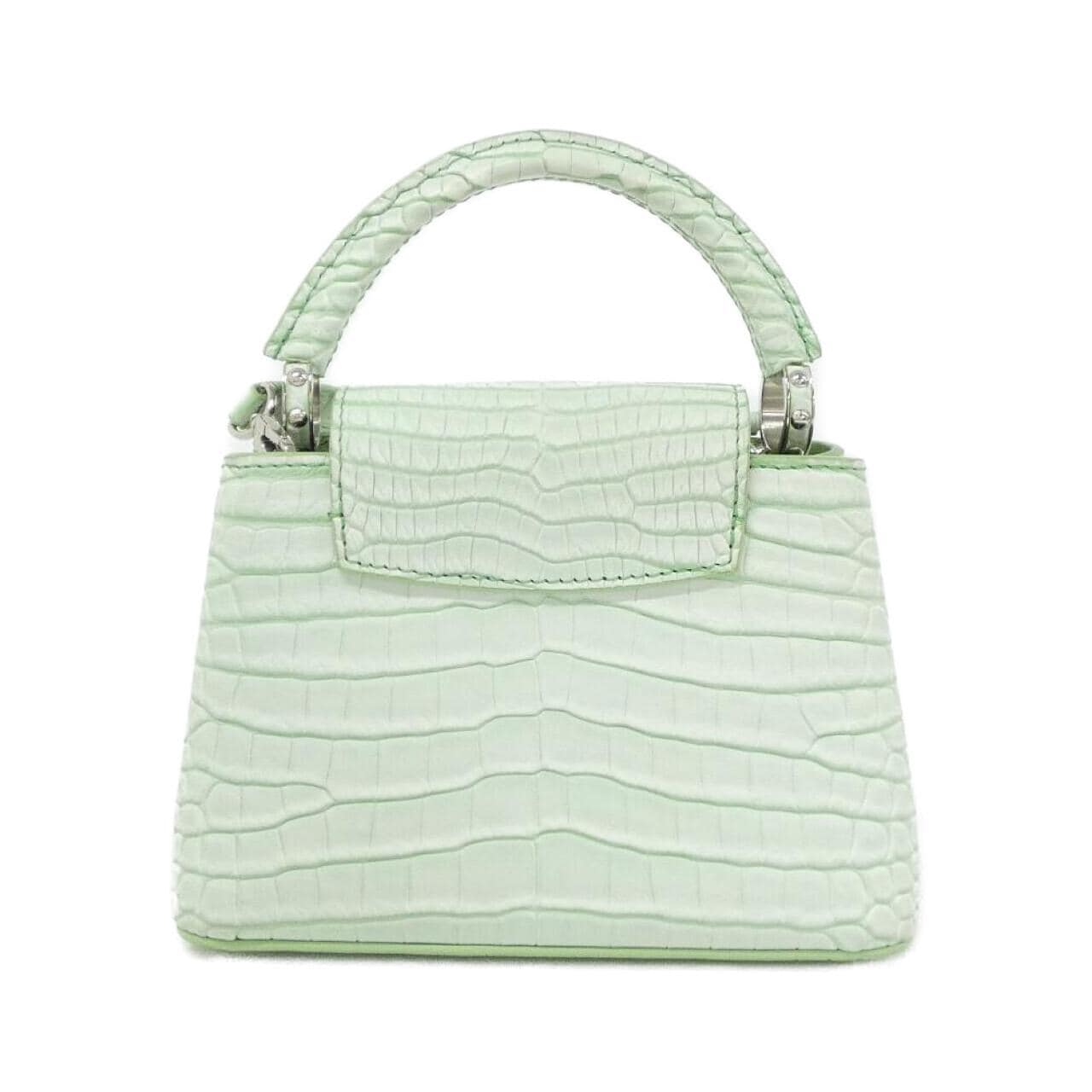 LOUIS VUITTON Capucines Bag Leather Green Leather Rank A - Thumbnail 2