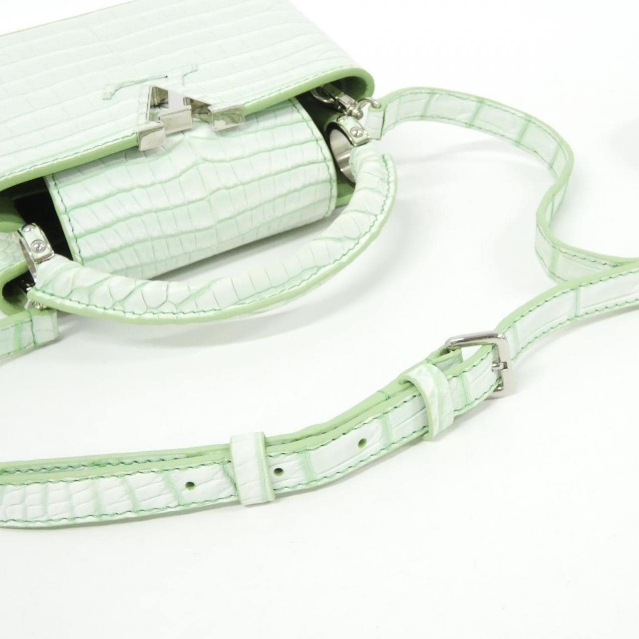 LOUIS VUITTON Capucines Bag Leather Green Leather Rank A - Thumbnail 7