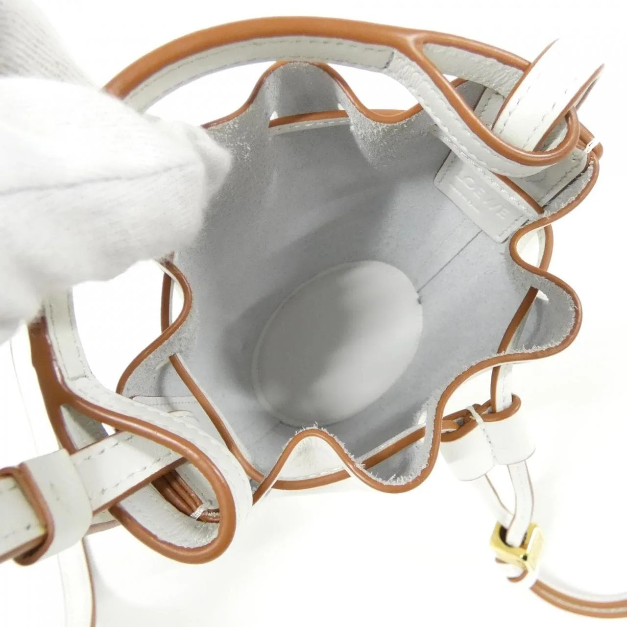 LOEWE Balloon A710R85X01 Shoulder 白色 中古品A - 縮圖 7