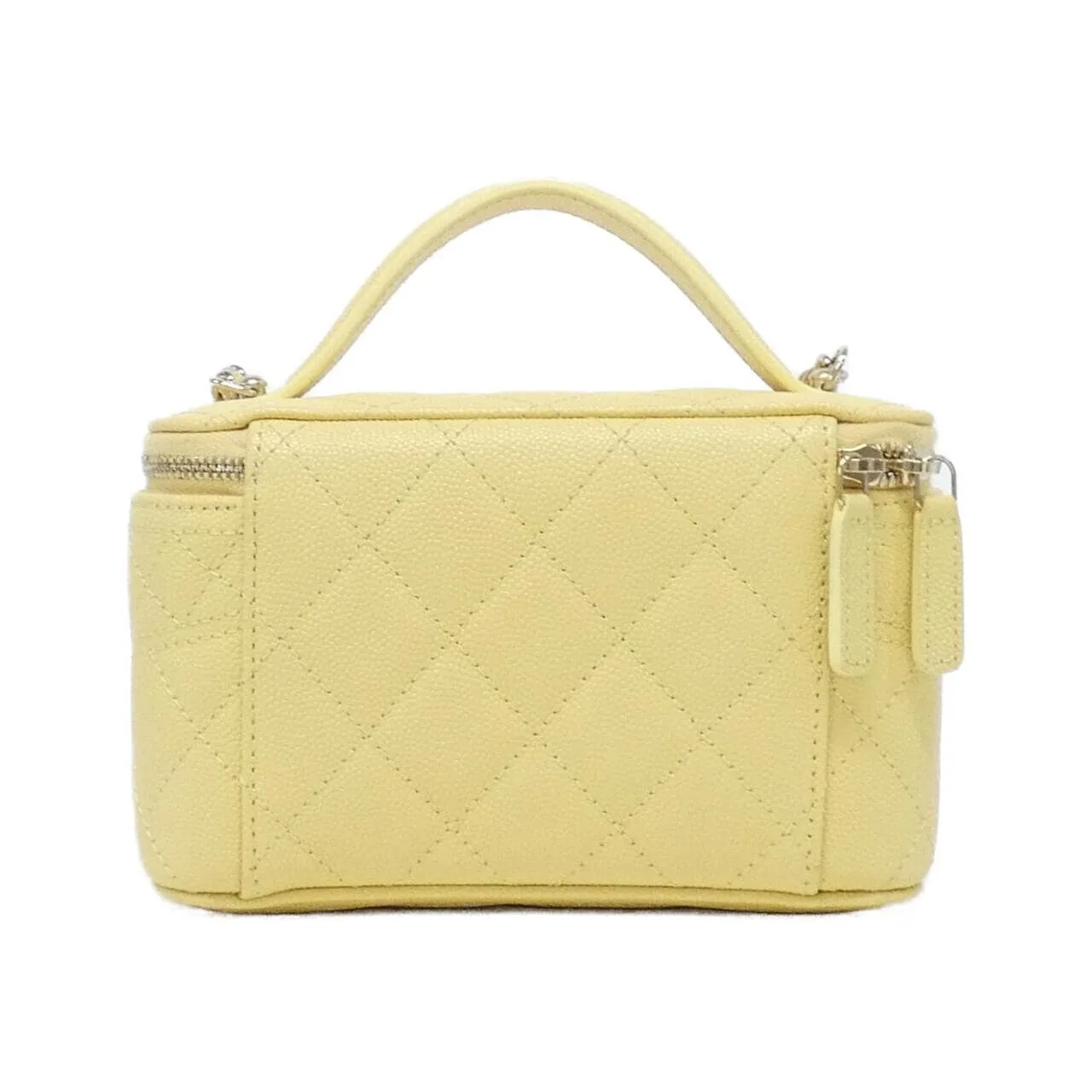 CHANEL AP4404 Handbag Grained Calfskin Yellow Grained Calfskin Rank A - Thumbnail 2