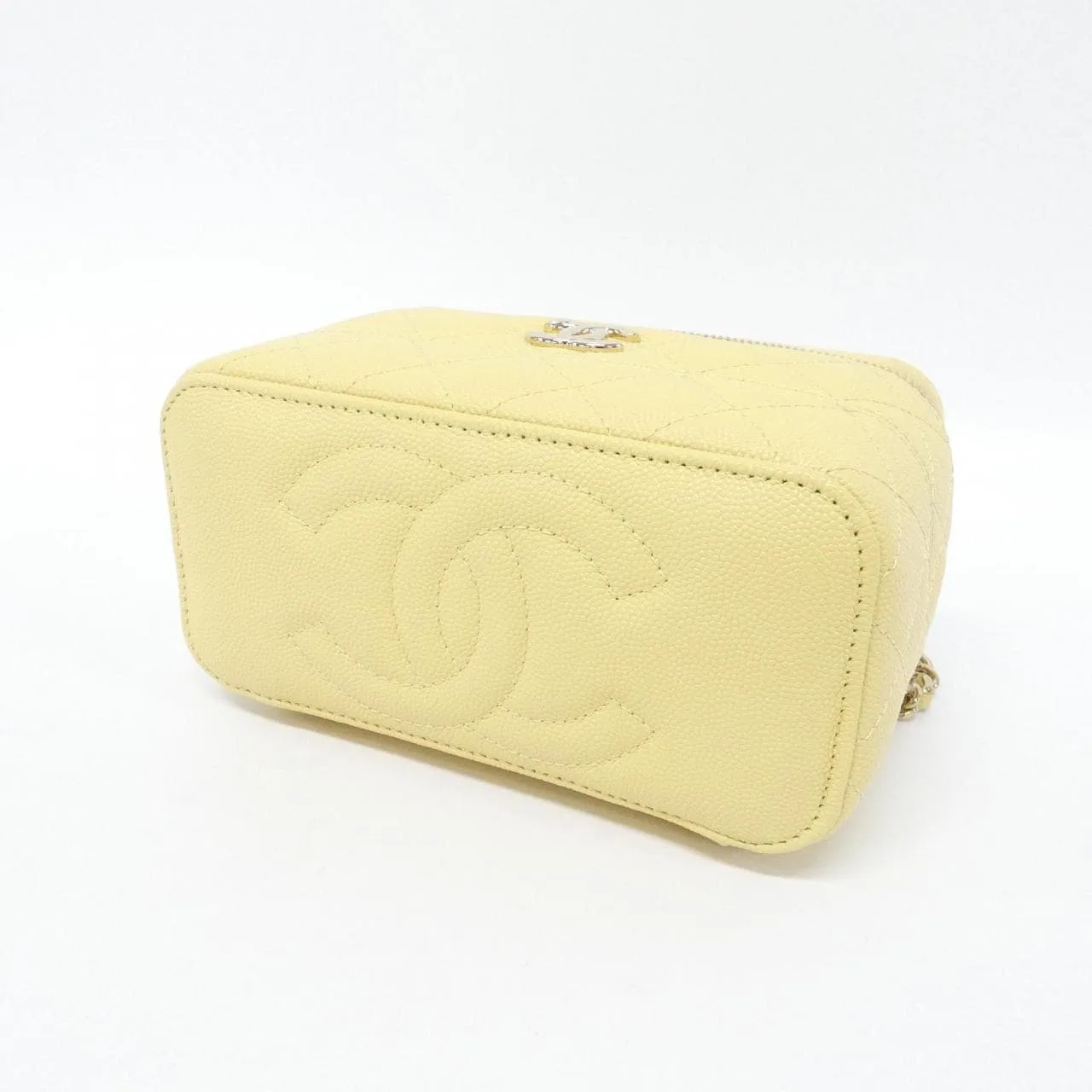 CHANEL AP4404 Handbag Grained Calfskin Yellow Grained Calfskin Rank A - Thumbnail 3