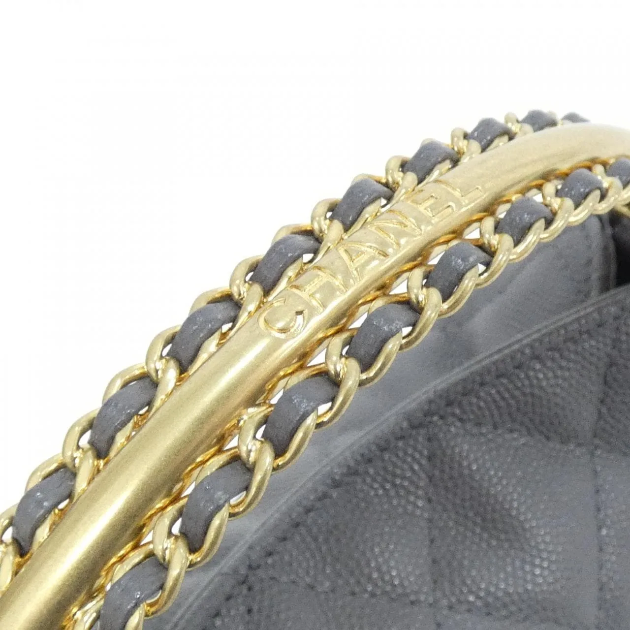 CHANEL AP4066 Wallet Grained Calfskin Grey Grained Calfskin Rank A - Thumbnail 4