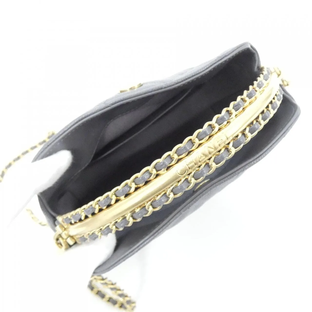 CHANEL AP4066 Wallet Grained Calfskin Grey Grained Calfskin Rank A - Thumbnail 5