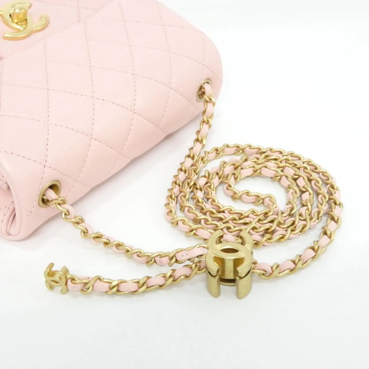 CHANEL AS5758 Shoulder Lambskin Pink Lambskin - Thumbnail 6
