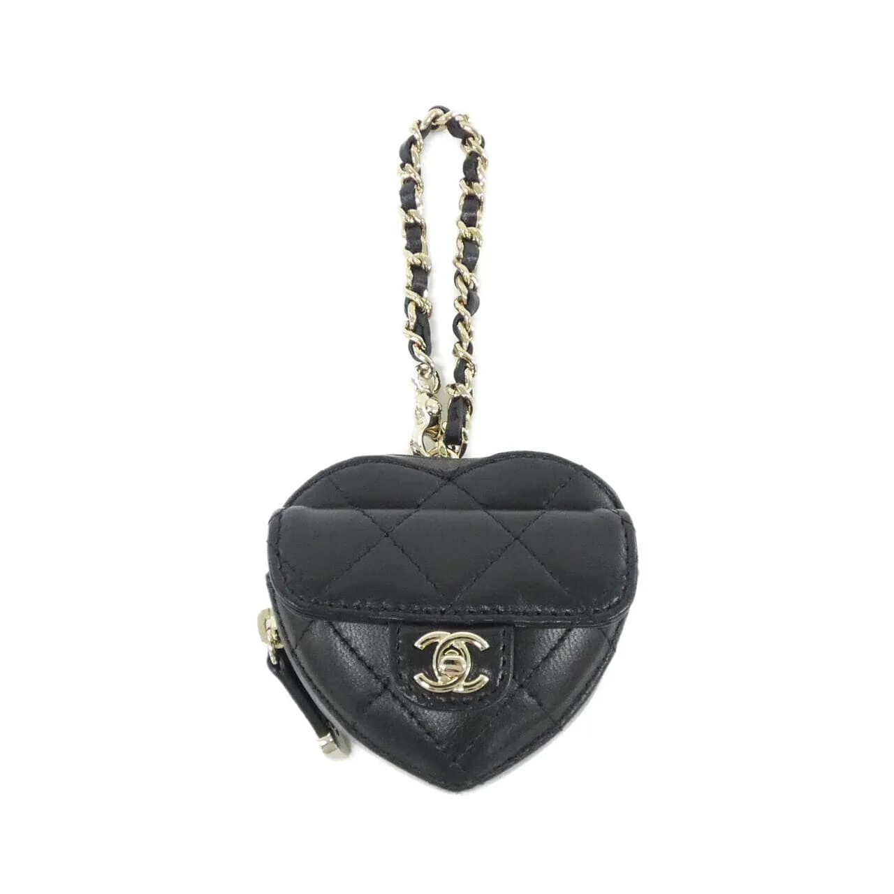 CHANEL AP4838 Key Case Lambskin Black