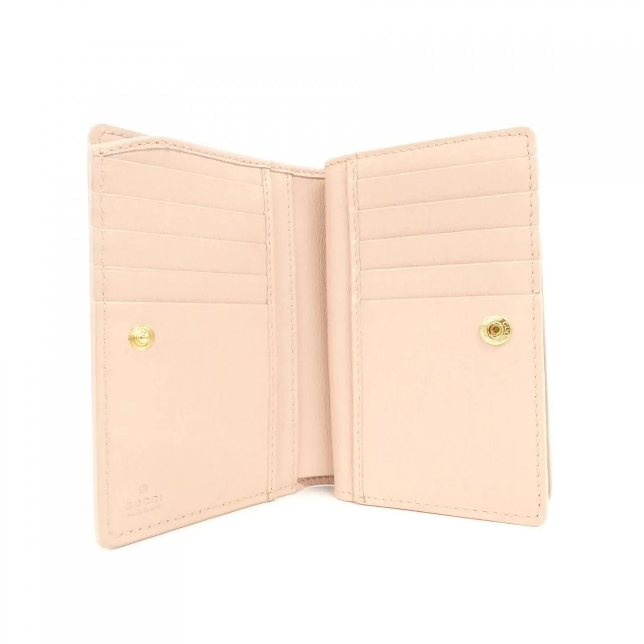 GUCCI 772640 0OP0N Wallet Leather 黑色 皮革 中古品A - 縮圖 6