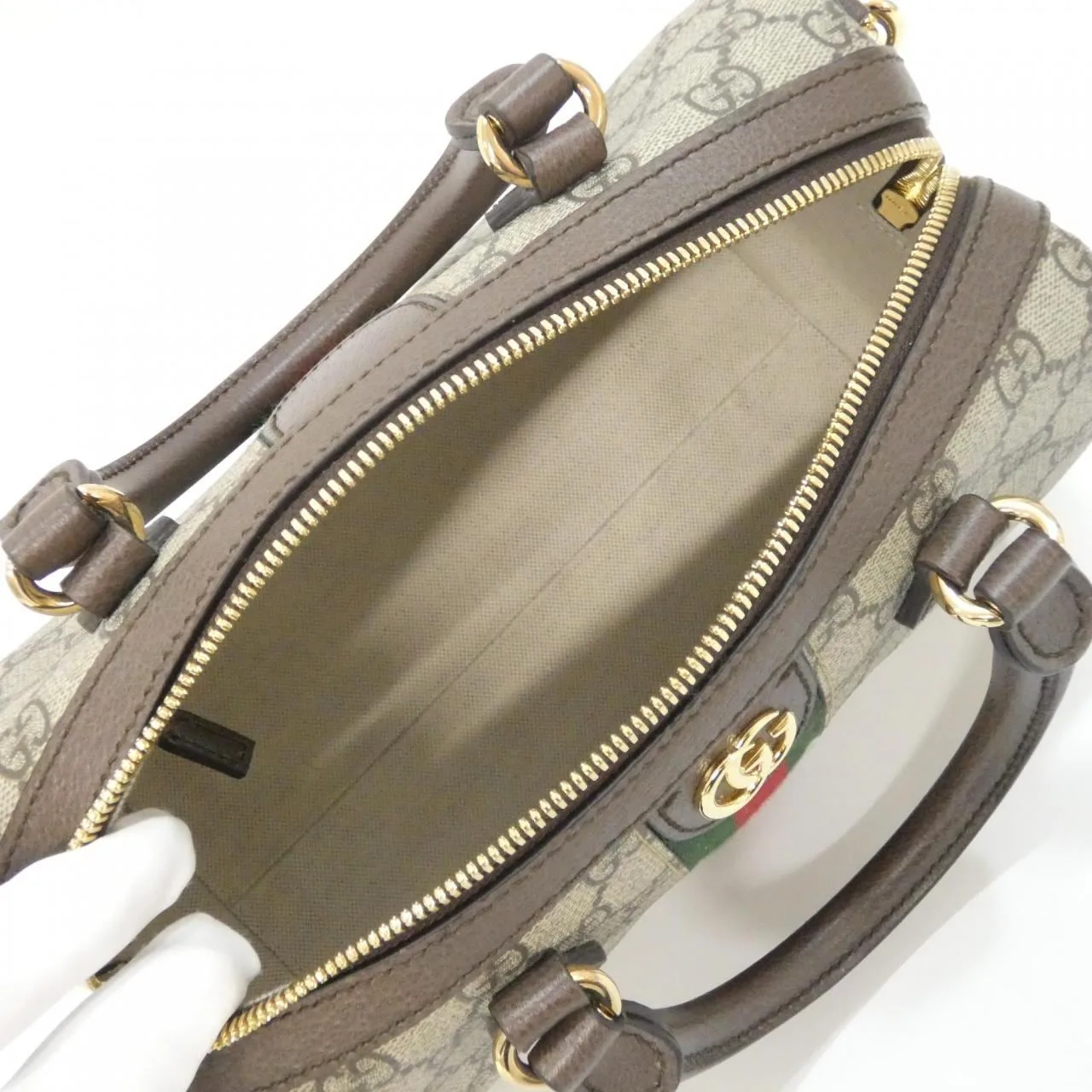 GUCCI 772061 96IWG Boston Canvas 黑色 帆布 中古品A - 縮圖 7
