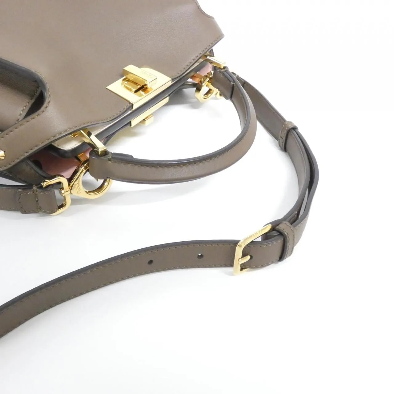 FENDI Peekaboo 8BN302 9FJ Handbag 黑色 中古品A - 縮圖 6